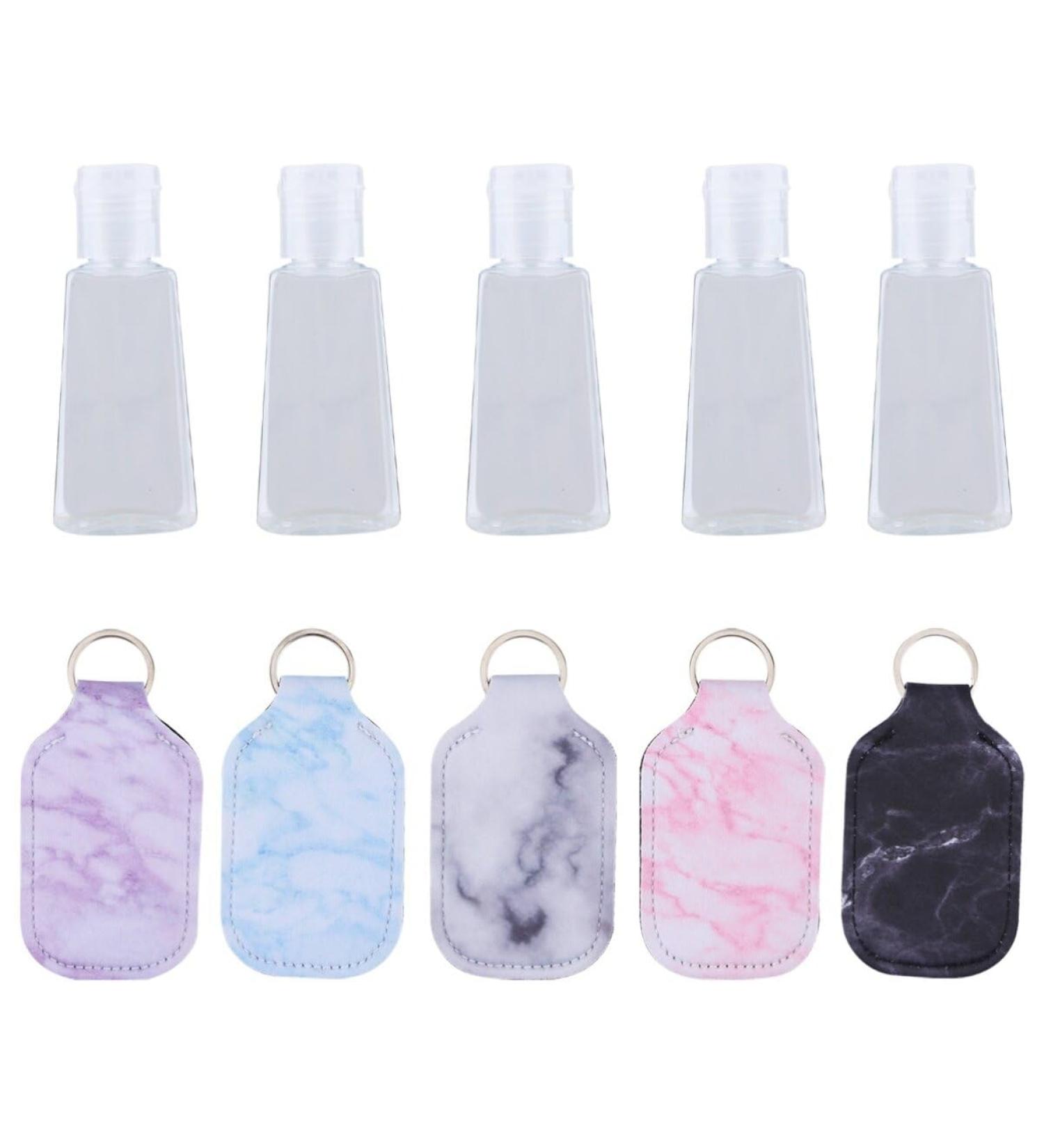 Cabilock 10pcs Bottle Cover Keychain Set | Neoprene Sleeve for Refillable Travel Bottles - Buy Online on GoSupps.com