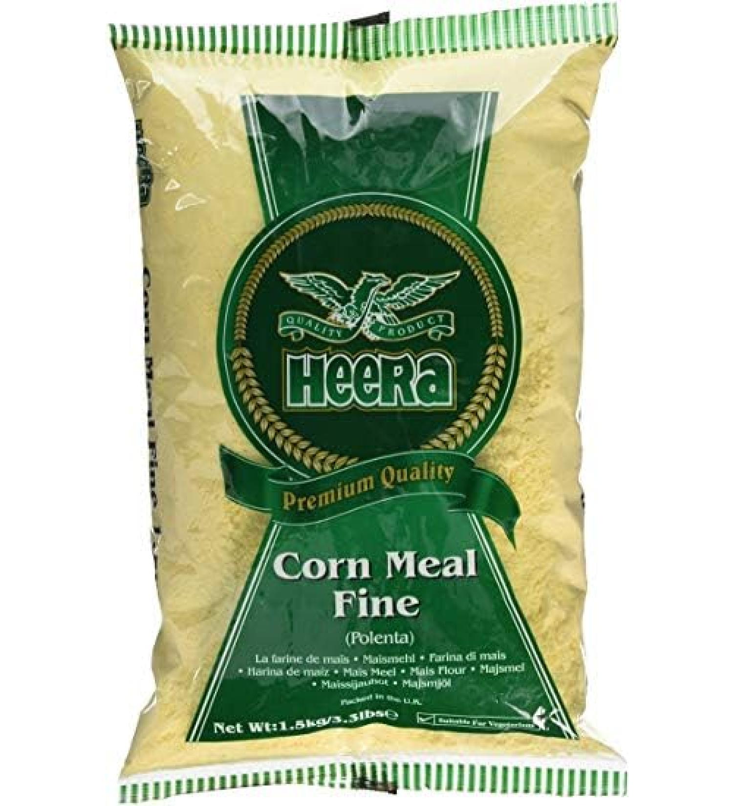 Seelans Superstore Heera Corn Meal Fine (1.5kg) (Pack of 2) - Made from Dried Maize & Used as Flour