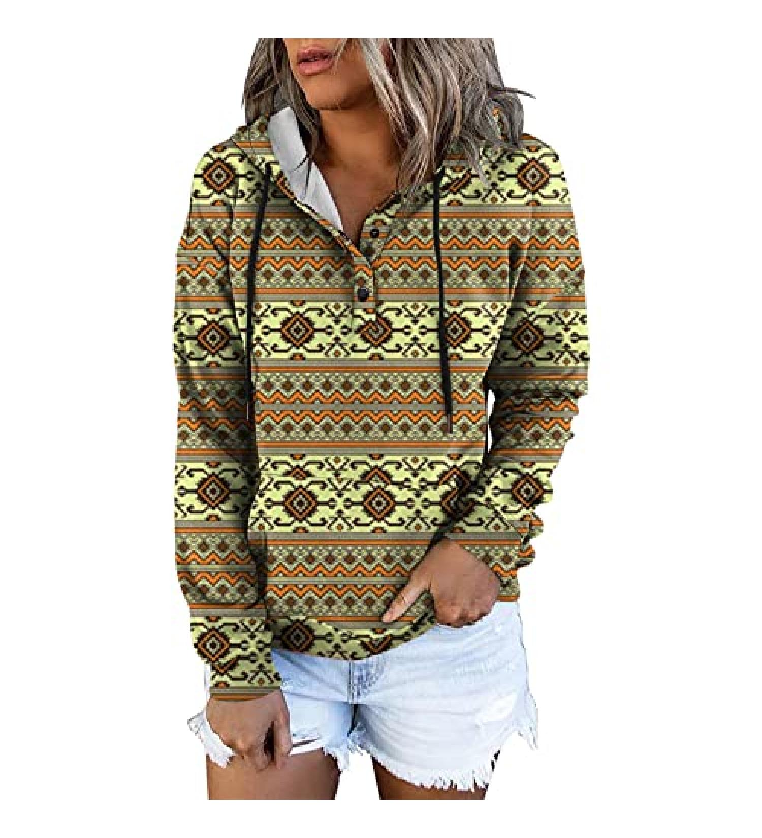 Womens Fall Winter Thermal Hoodie Sweatshirt - Khaki Large - Buy Online on GoSupps.com