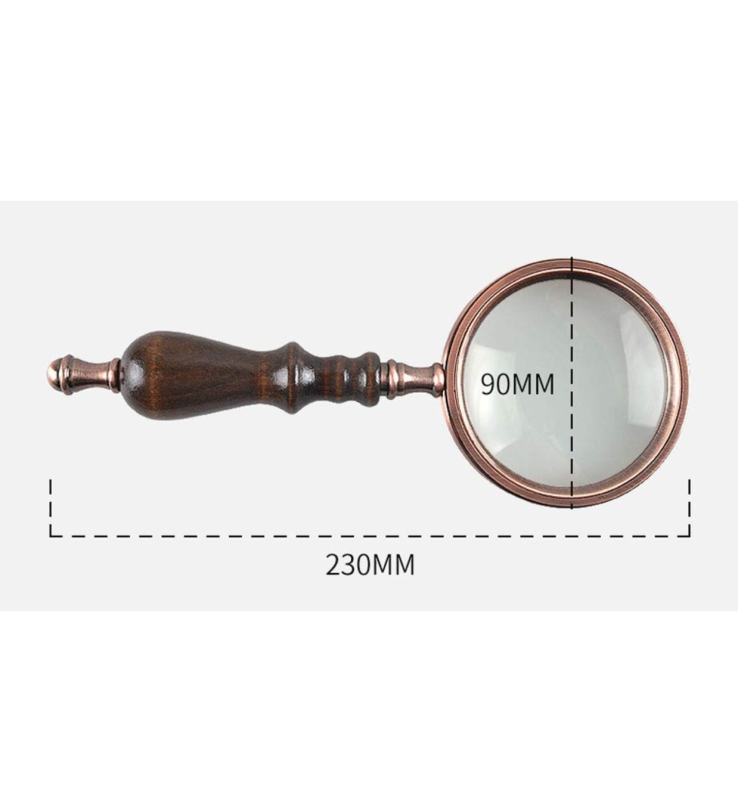 Magnifying Glass Multipurpose Portable Magnifier 20X Portable Retro Distortion-Free Optical Lens Ideal for The Elderly for Reading Inspection Needlework Repair Hobbies and Crafts Good Times - Buy Online on GoSupps.com