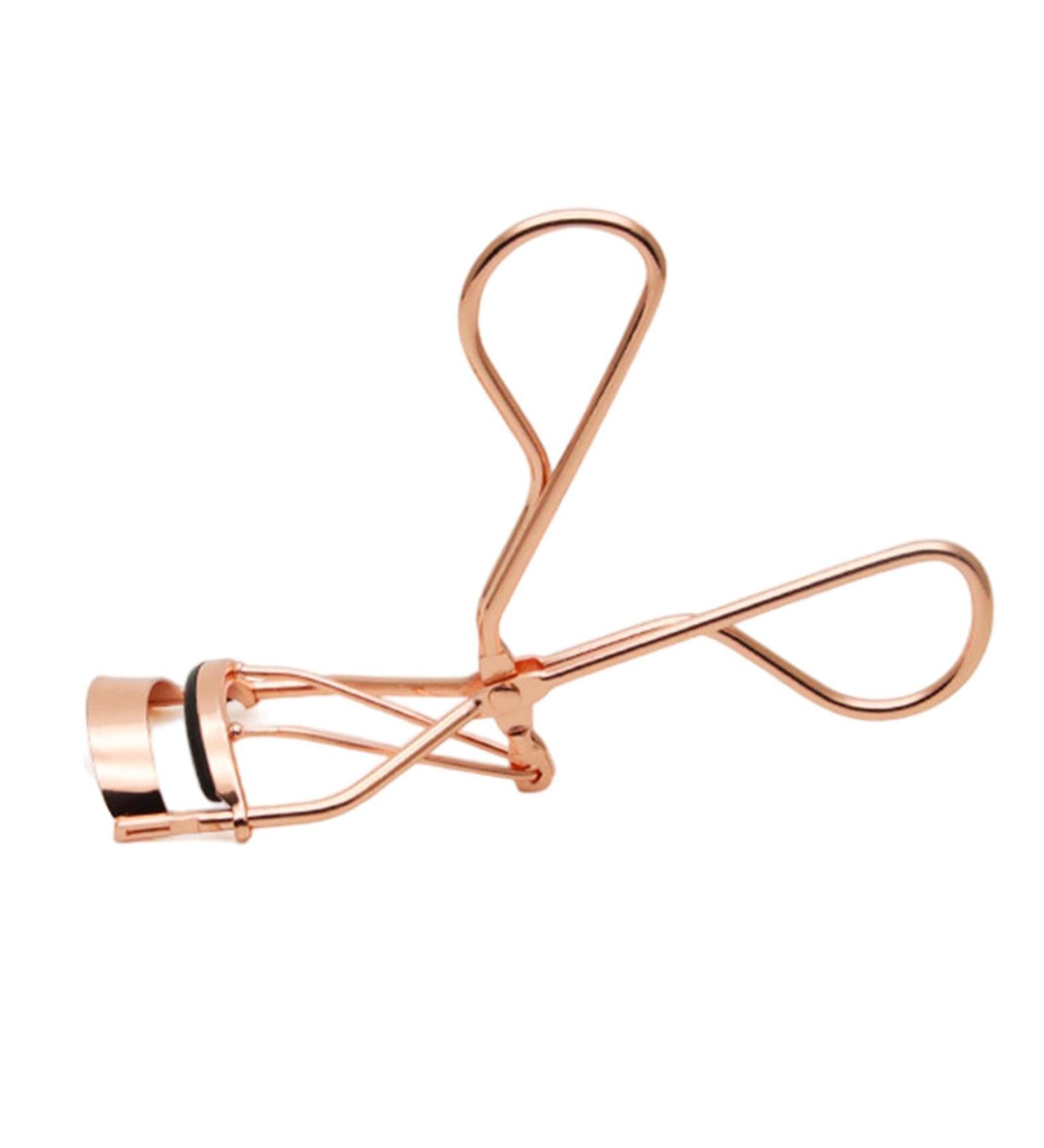 Eyelash Curler | Handheld Quick Eye Lash Curler - Dramatically Curled Eyelashes Curler with Padded Handle for Long Lasting Effect Rose Gold-pvc Box - Buy Online on GoSupps.com