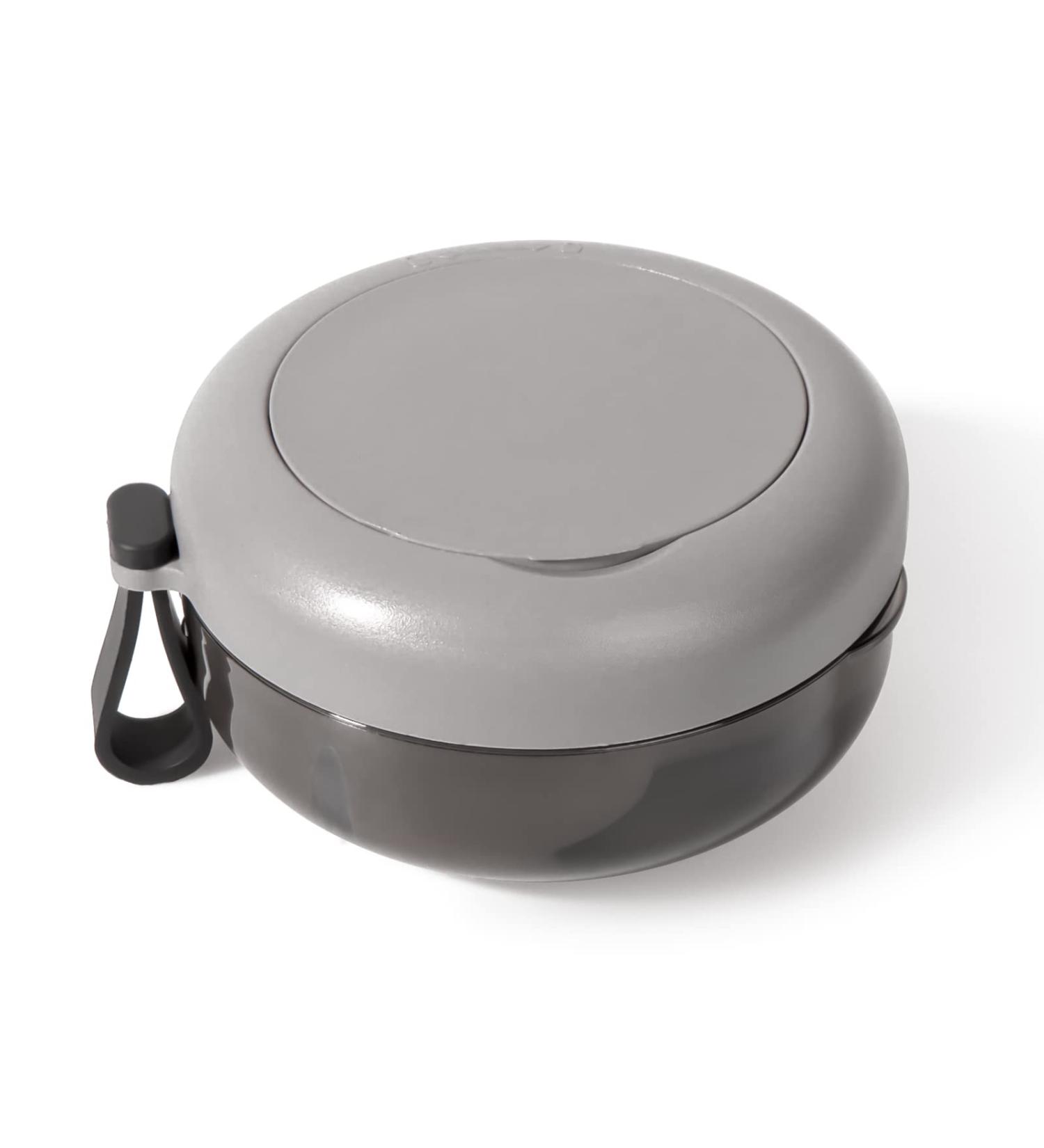 Denture Case for Travel - No-Leak Denture Bath with Strainer & Mirror (Black) - Buy Online on GoSupps.com