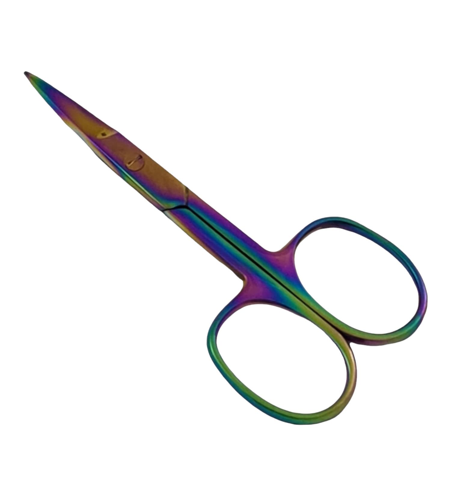 Beauty+ Nail Scissors 9CM Multi Color Cuticle Nail Baby Nail Scissors Eyebrow Scissors (Straight)
