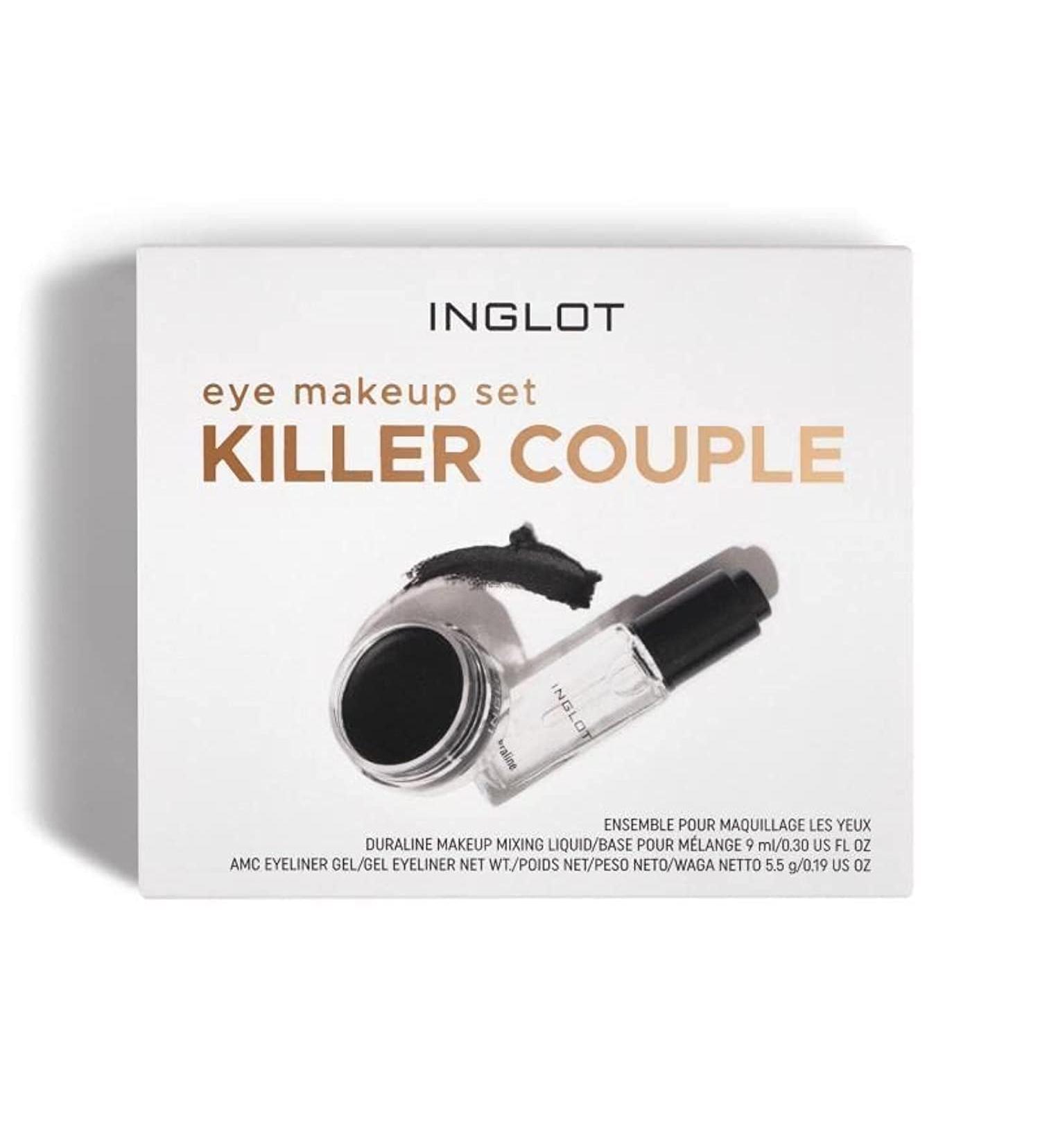 Inglot Eye Set: Duraline + AMC Eyeliner Gel 77 | Long-lasting Eye Makeup Essentials - Buy Online on GoSupps.com