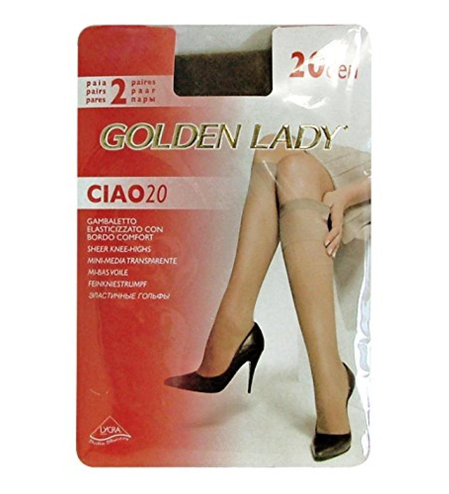 Golden Lady Boots in Bag Ciao 20 Den Black * 2 Pairs 2 g - 300 g