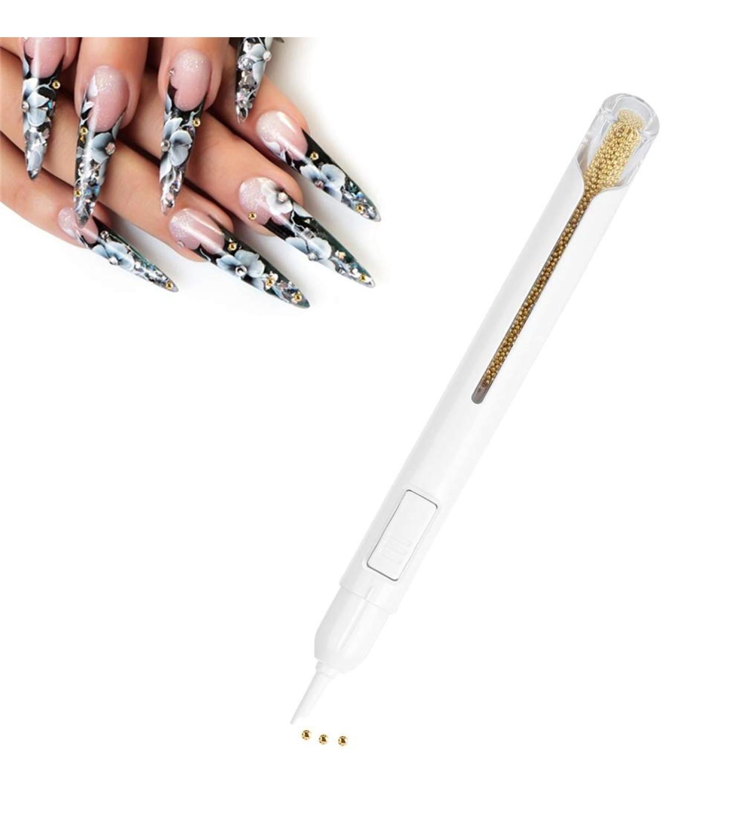Nail Art Bullion Abbey - Gold Metal Beads for DIY Manicure Decorations | Perfect for Natural & Artificial Nails - Buy Online on GoSupps.com