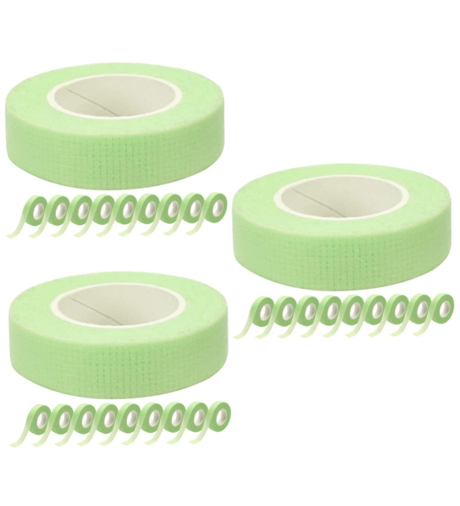 POPETPOP 30 Rolls Lash Grafting Tape Makeup Tape Adhesive Lash Tape Green Tape Lash Extension Supplies Green Lash Tape Scissor Bumper Makeup Stuff Non-woven Fabric Eyelash - Buy Online on GoSupps.com