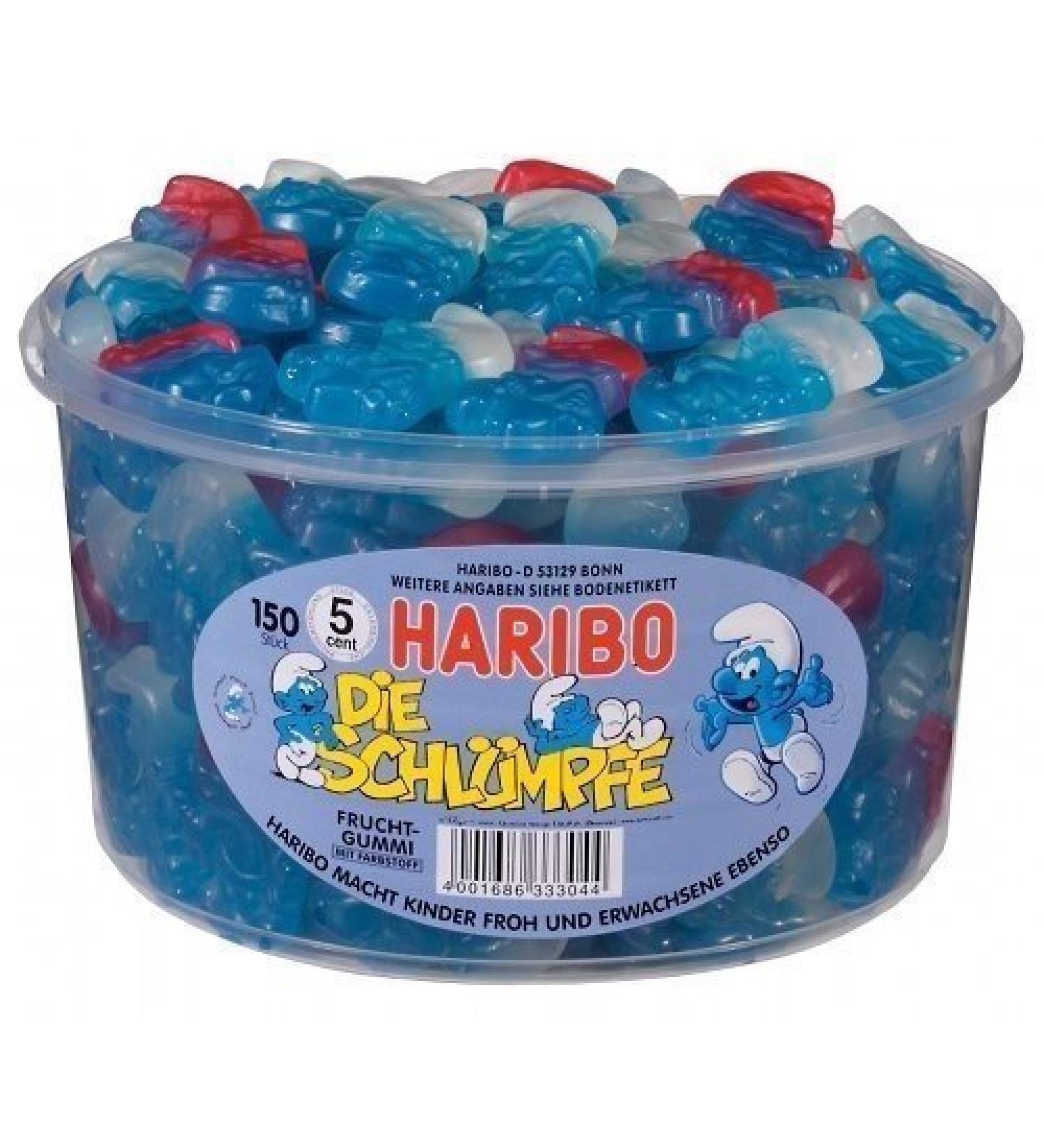 Haribo Smurfs pack of 2 (2 x 1.35kg can)