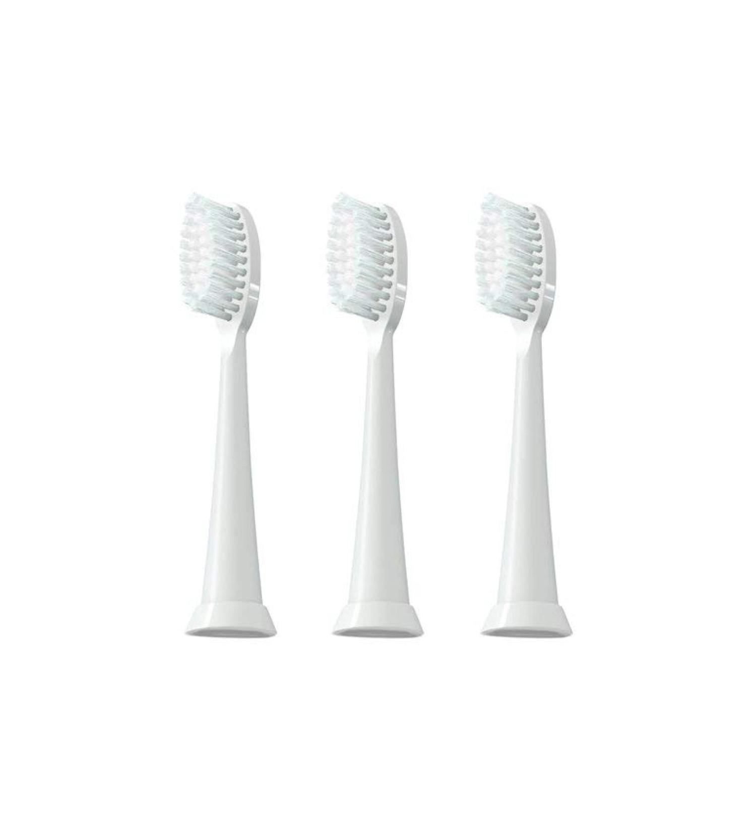 TAO Clean Sonic Electric Toothbrush Replacement Heads (3-Pack) - White - Buy Online on GoSupps.com