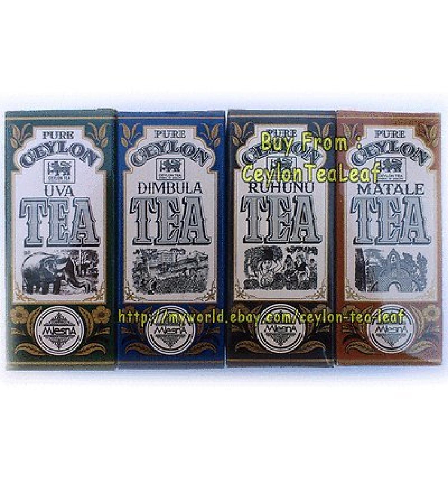Mlesna 4 X 50g in 1 Pack Pure Ceylon Fresh Tea 200g from Sri Lanka GH#(leavla NHGIR8934324877