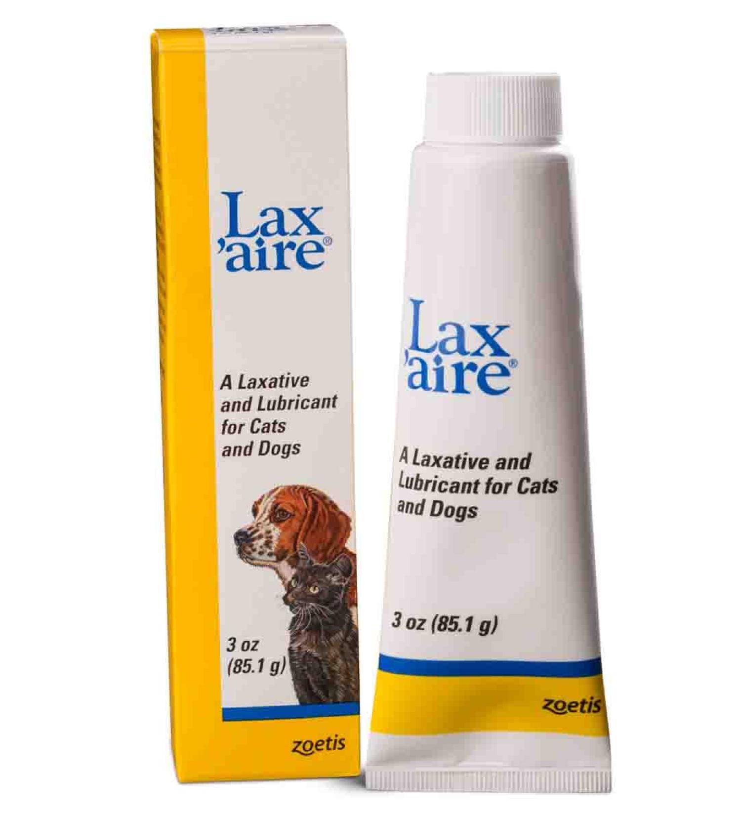 Lax'Aire Gentle Laxative and Lubricant for Cats Dogs - 3 oz.