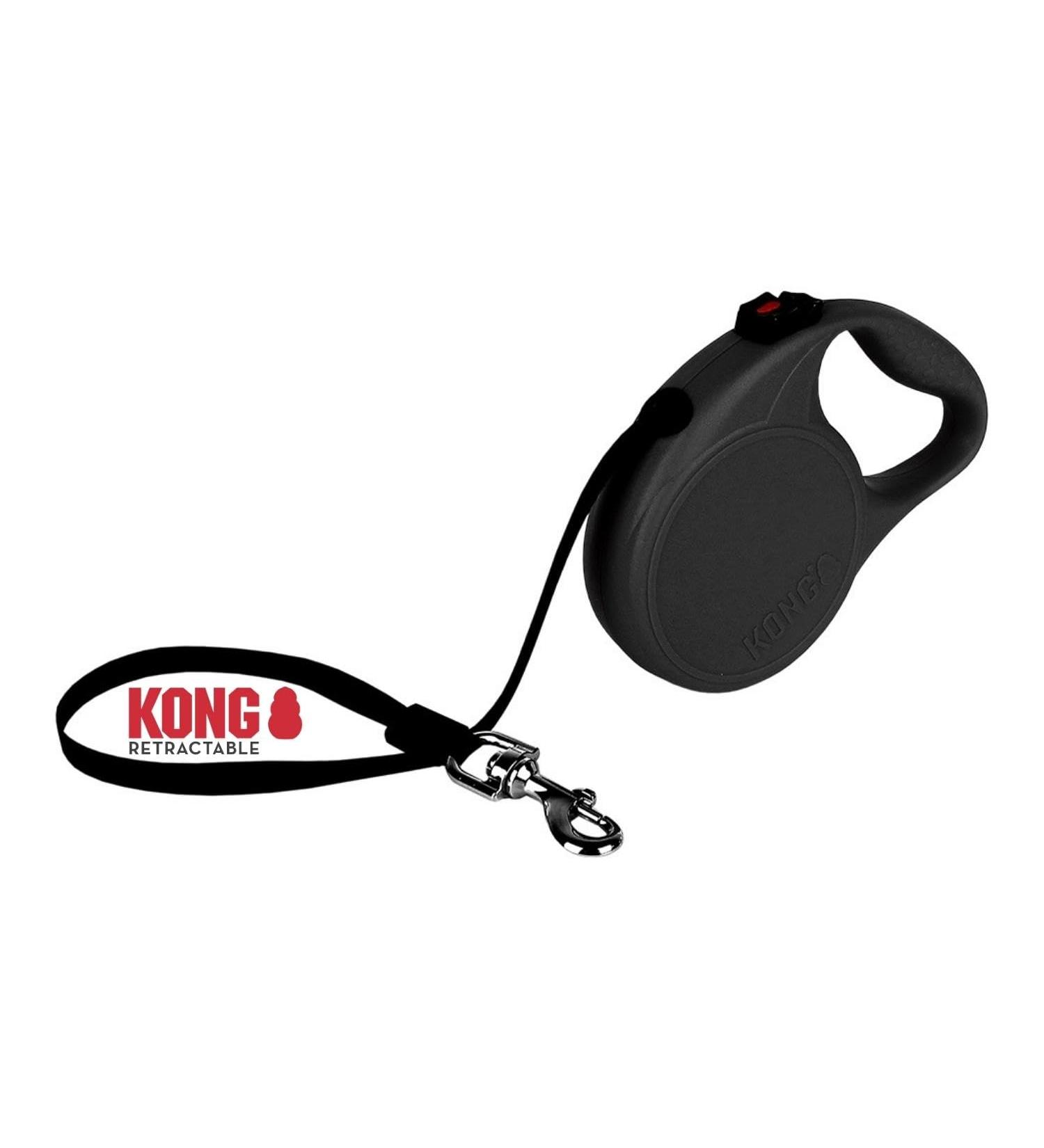 Buy Cong Roll-Out Dog Leash 5m for Large Dogs Up to 50kg - High-Quality Compact Black with Break & Lock System - Buy Online on GoSupps.com