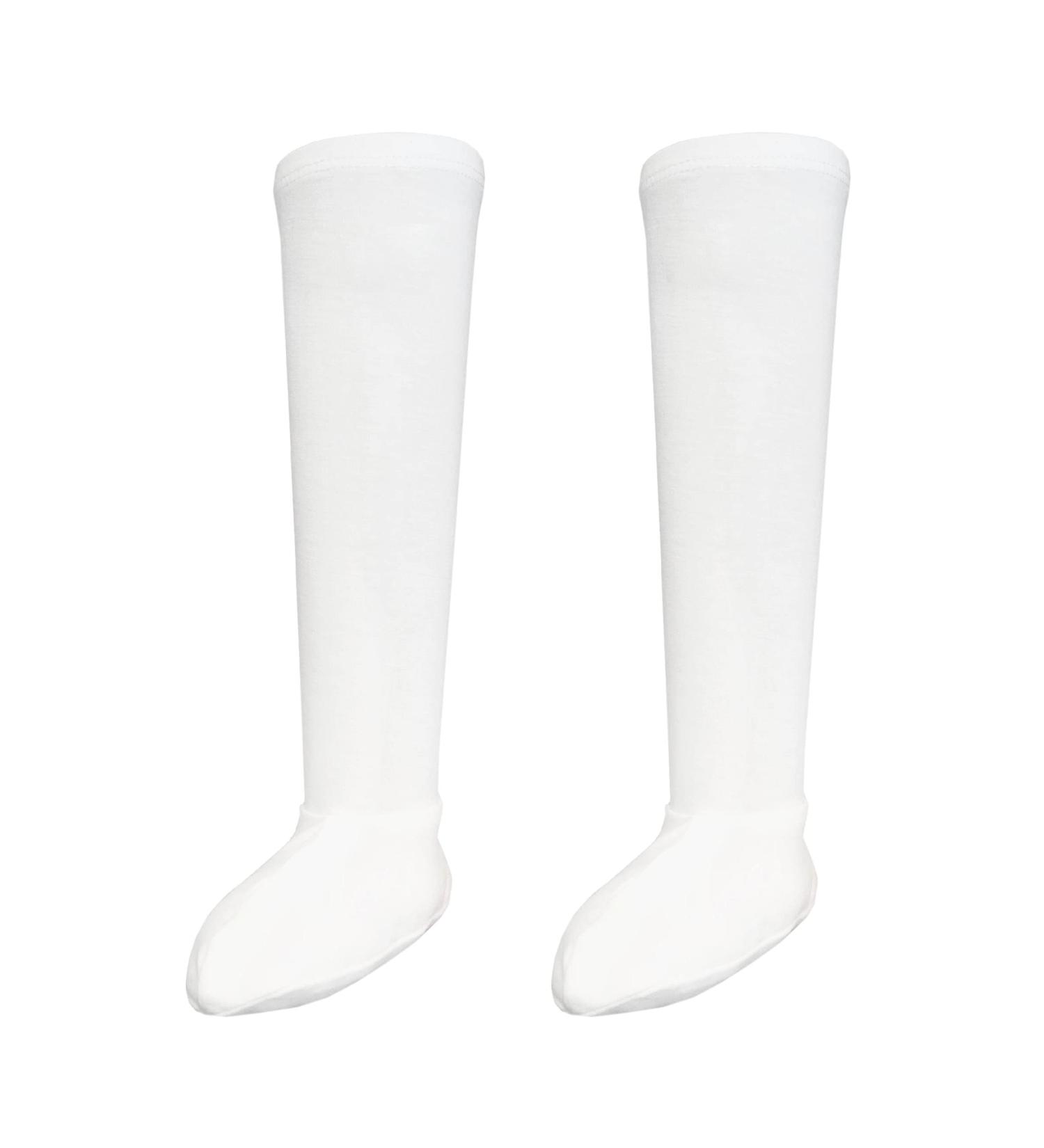 Zinc-Infused Long Tube Socks for Babies with Eczema | Edenswear Wet Wrap Therapy - 6 Months (White) - Buy Online on GoSupps.com