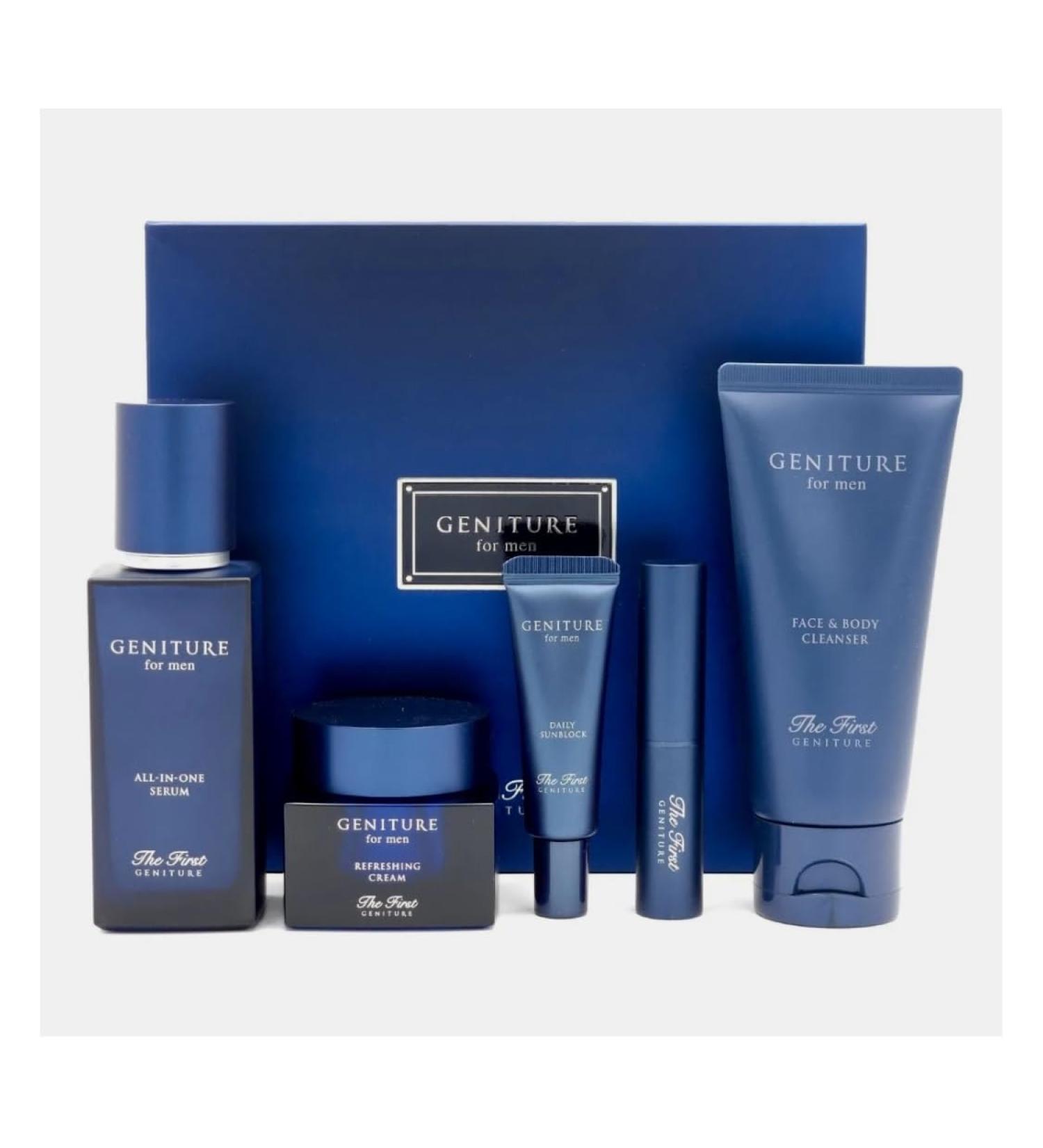 Shop Korea: First Geniture Men s All-in-One Serum - Rejuvenating & Moisturizing Skin Care Set (5 Items) - International Shipping Available - Buy Online on GoSupps.com
