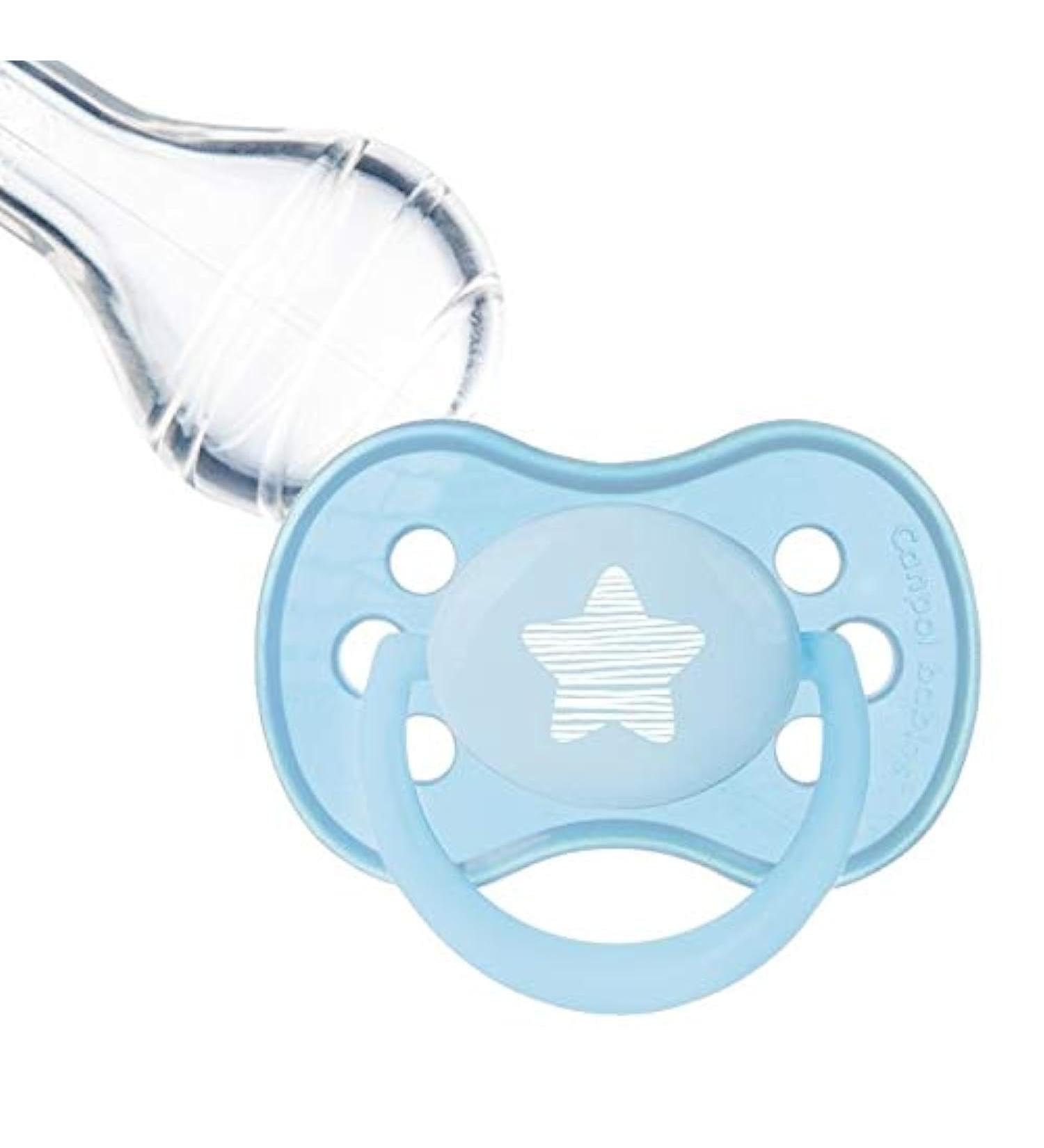 Canpol Babies Silicone Cherry Shape Pacifier - Pastel Blue (6-18 Months) | BPA-Free Safe & Comfortable Soothing for Infants - Buy Online on GoSupps.com