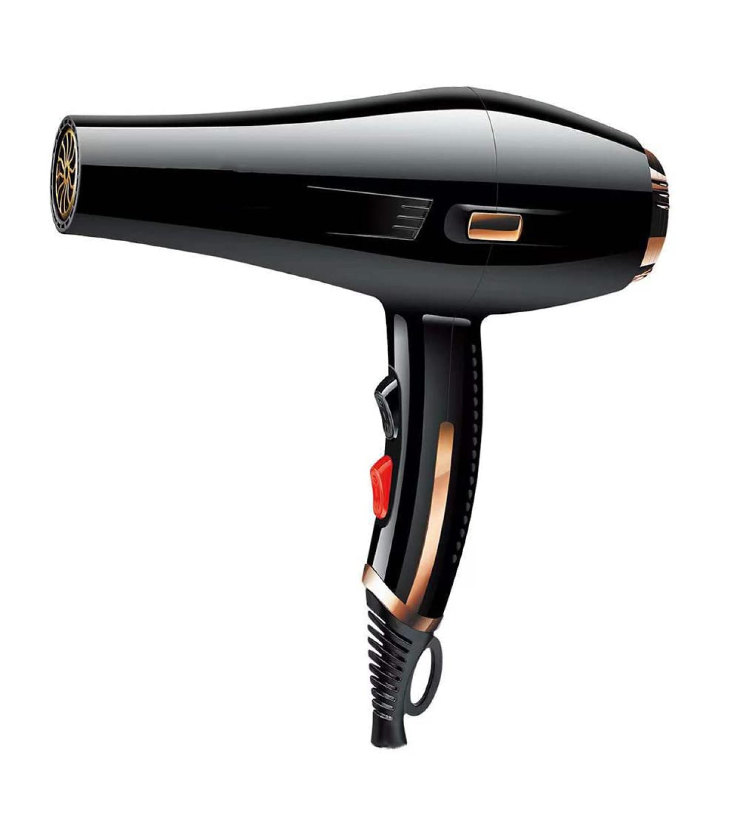 Professional Hair Dryer 2000W Salon Hairdryer with Nozzle Salon Lightweight Hairdryer Sets for Women Powerful Blow Dryer Hairdryer Low Noise for Home or Salon Black Small Gift - Buy Online on GoSupps.com