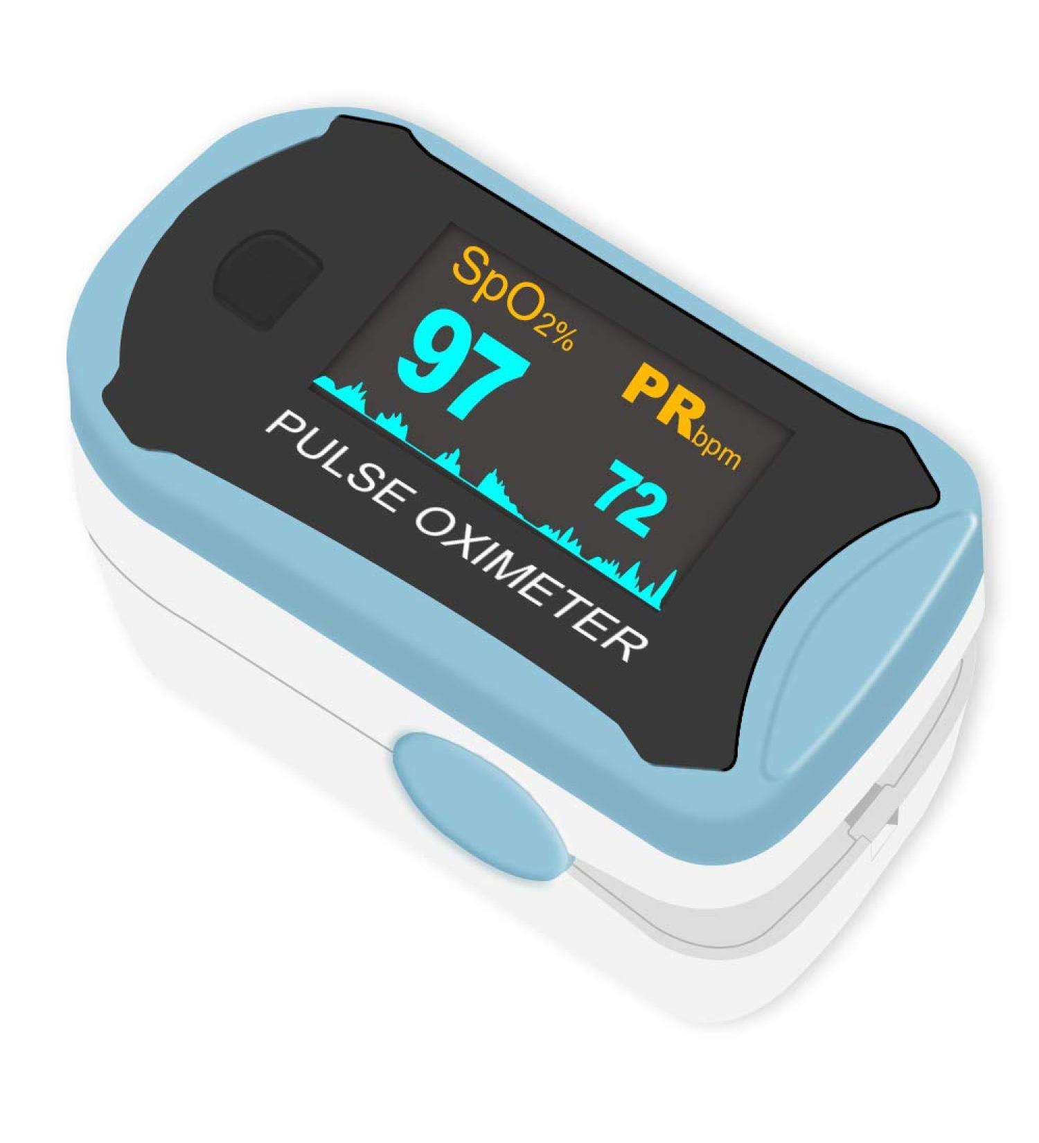 Buy Easy Home Pulse Oximeter - Accurate SPO2 & Heart Rate Monitor Portable with OLED Display - International Shipping Available - Buy Online on GoSupps.com