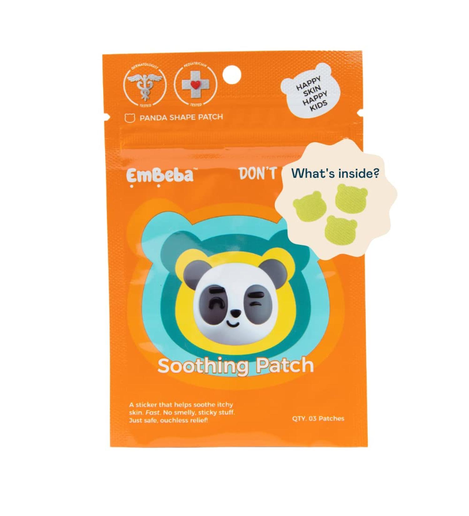 EmBeba Panda 9 Patches | Soothing Rash Patch for Kids' Itchy Skin & Bug Bite Relief - Buy Online on GoSupps.com