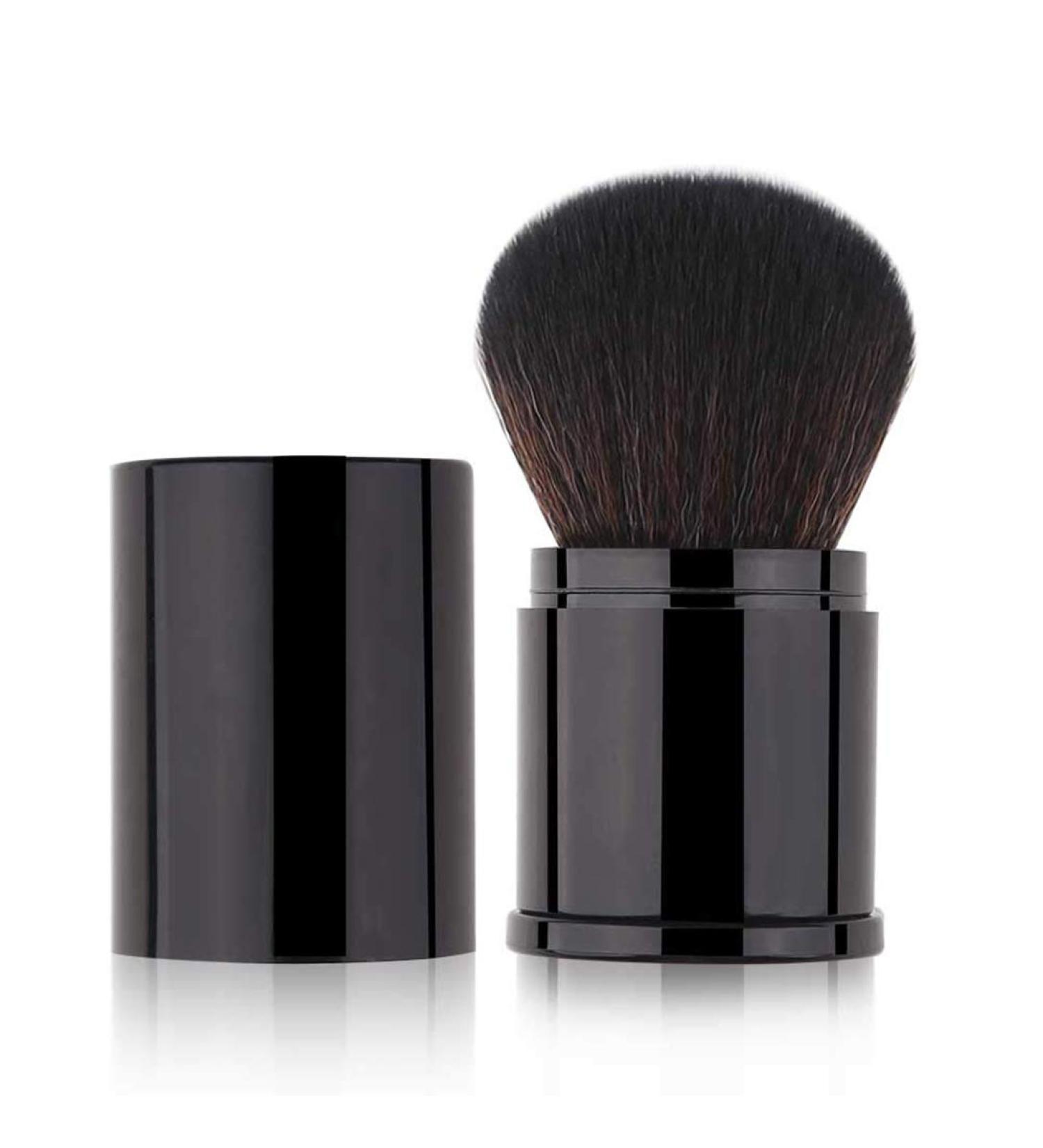 RN BEAUTY Retractable Powder Brush Set - Professional Mineral Blending Brushes with Cover, Black - Buy Online on GoSupps.com
