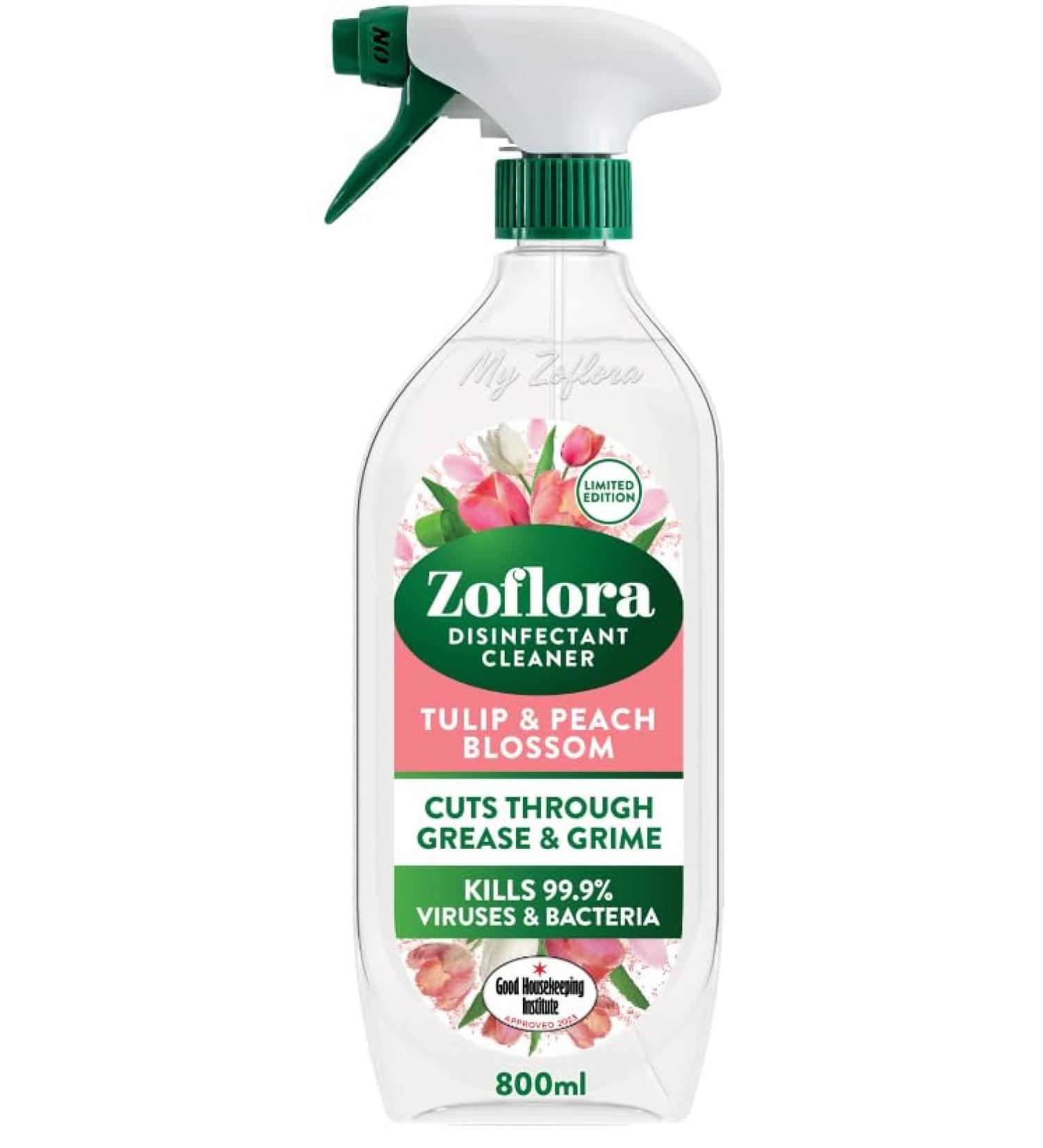 Zoflora Multipurpose Disinfectant Cleaner Tulip & Peach Blossom 800ml