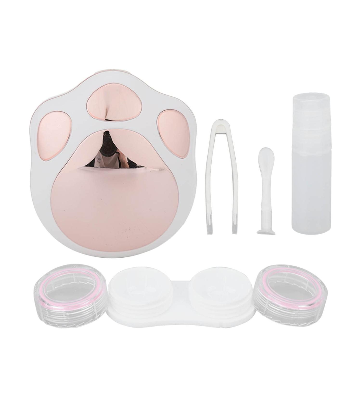 Buy Cartoon Style Pink Contact Lens Container - Travel-Friendly Plastic Case for Individual Use - Buy Online on GoSupps.com