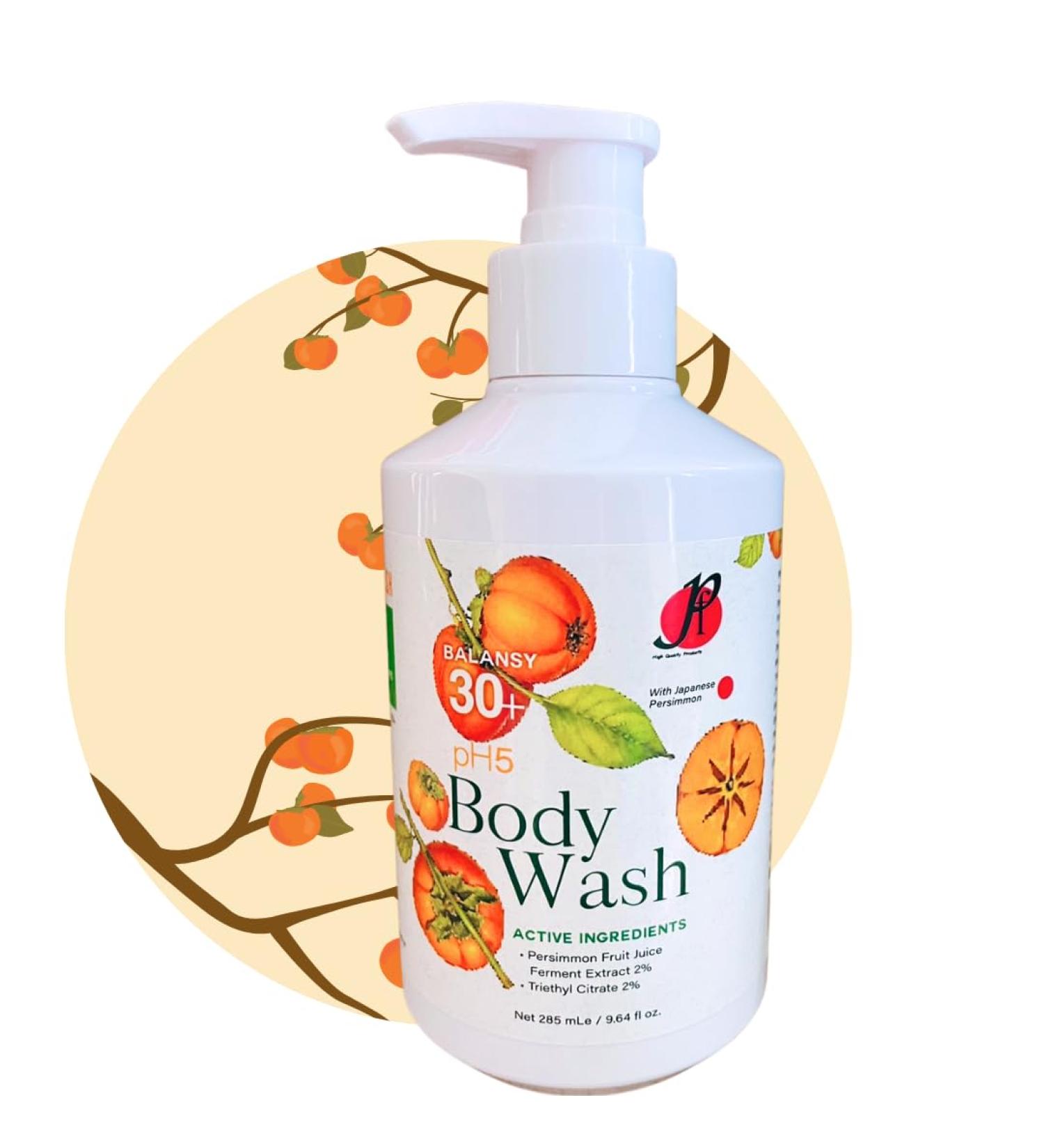 P&F HIGH QUALITY PRODUCTS Balansy 30+ pH5 Body Wash with Japanese Persimmon Extract Powerful Odor Eliminator 9.64 fl oz - Buy Online on GoSupps.com