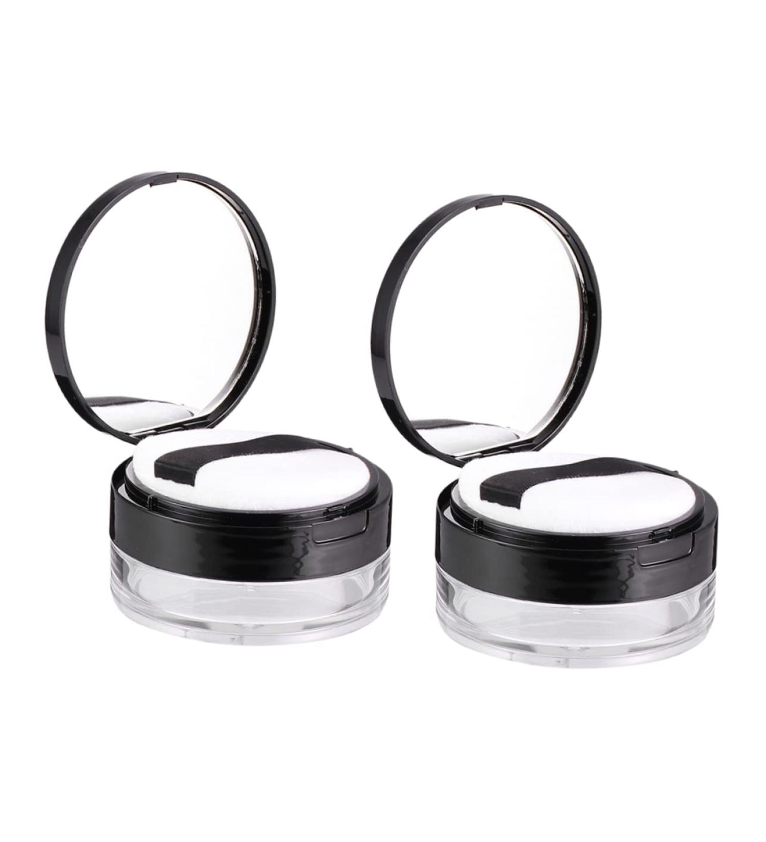 Balacoo Plastic Containers 2sets Powder Box Loose Powder Makeup Containers Cosmetic Powder Cause Travel Packing Box Portable - Buy Online on GoSupps.com