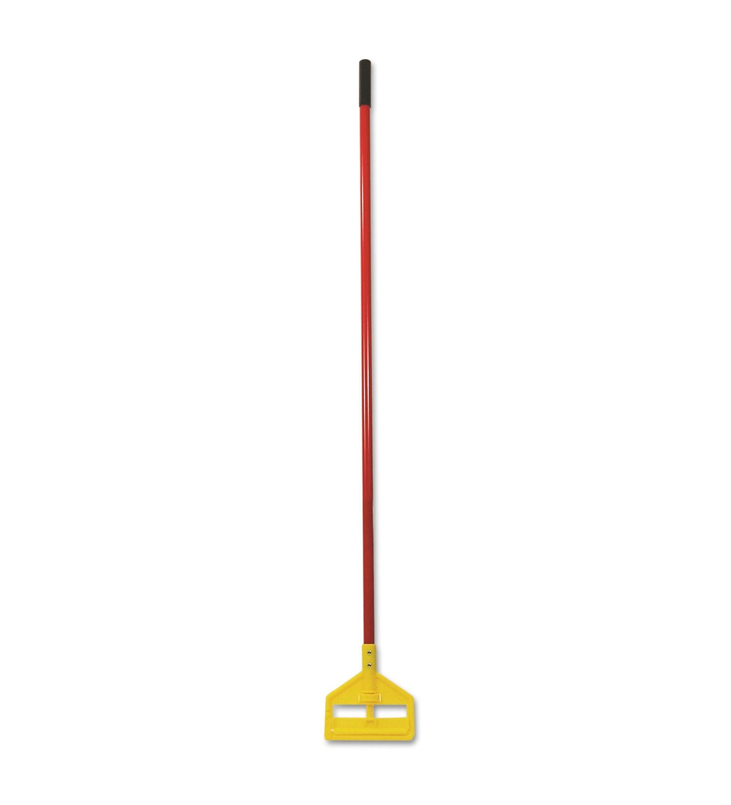 Rubbermaid Commercial invader 60 Inch Fiberglass Wet Mop Handle, Red (FGH14600RD00)
