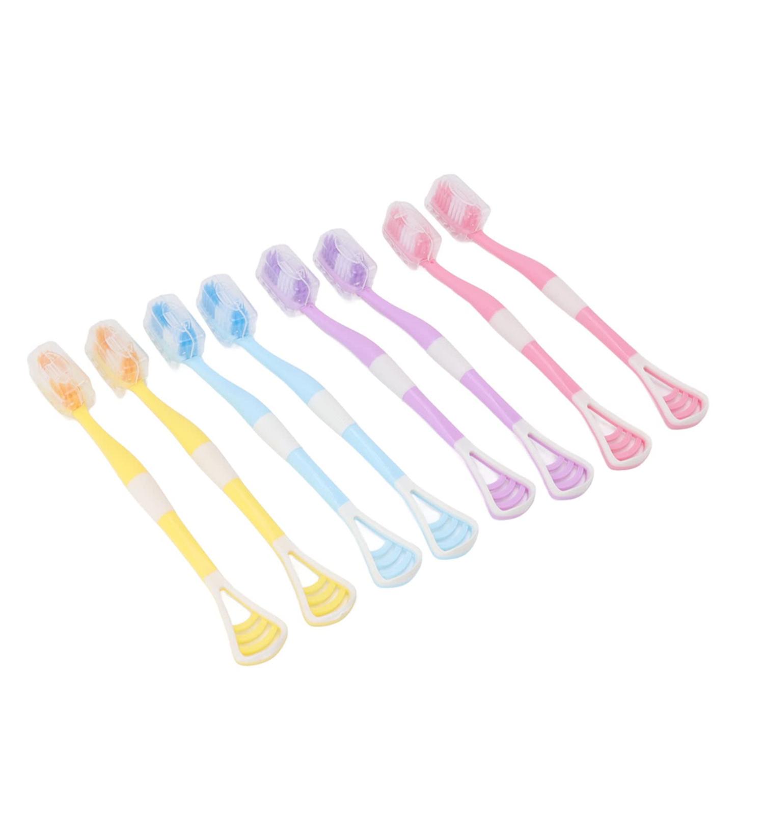 Ververt Touch Tongue Scraper & Toothbrush - 8 Flexible Tools for Oral Care | Perfect for Adults & Kids | Prevents Vomiting - Buy Online on GoSupps.com