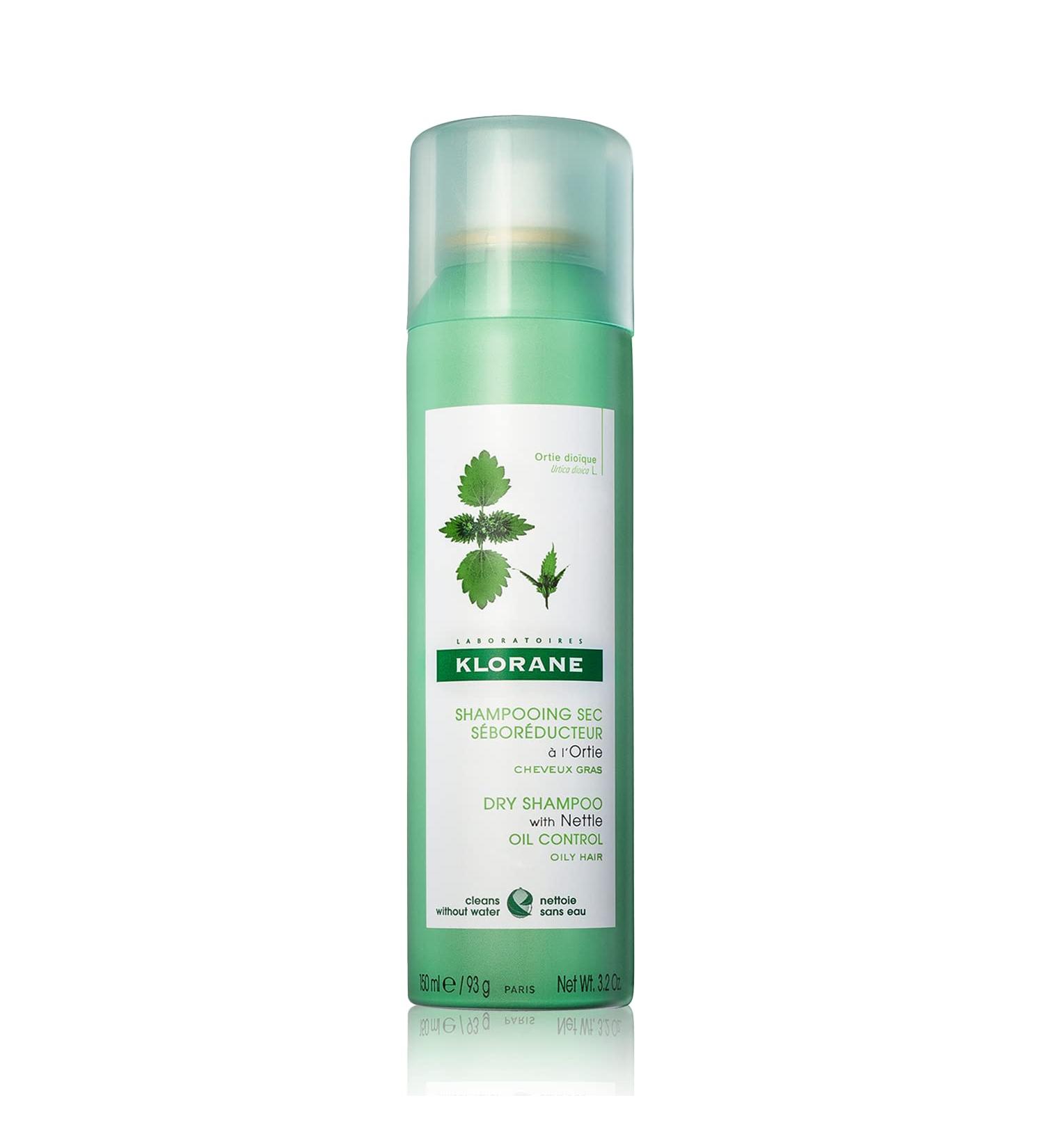 Klorane Dry Shampoo with Nettle 3.2 oz - Regulates Oil Production - Paraben & Sulfate-Free - Buy Online on GoSupps.com
