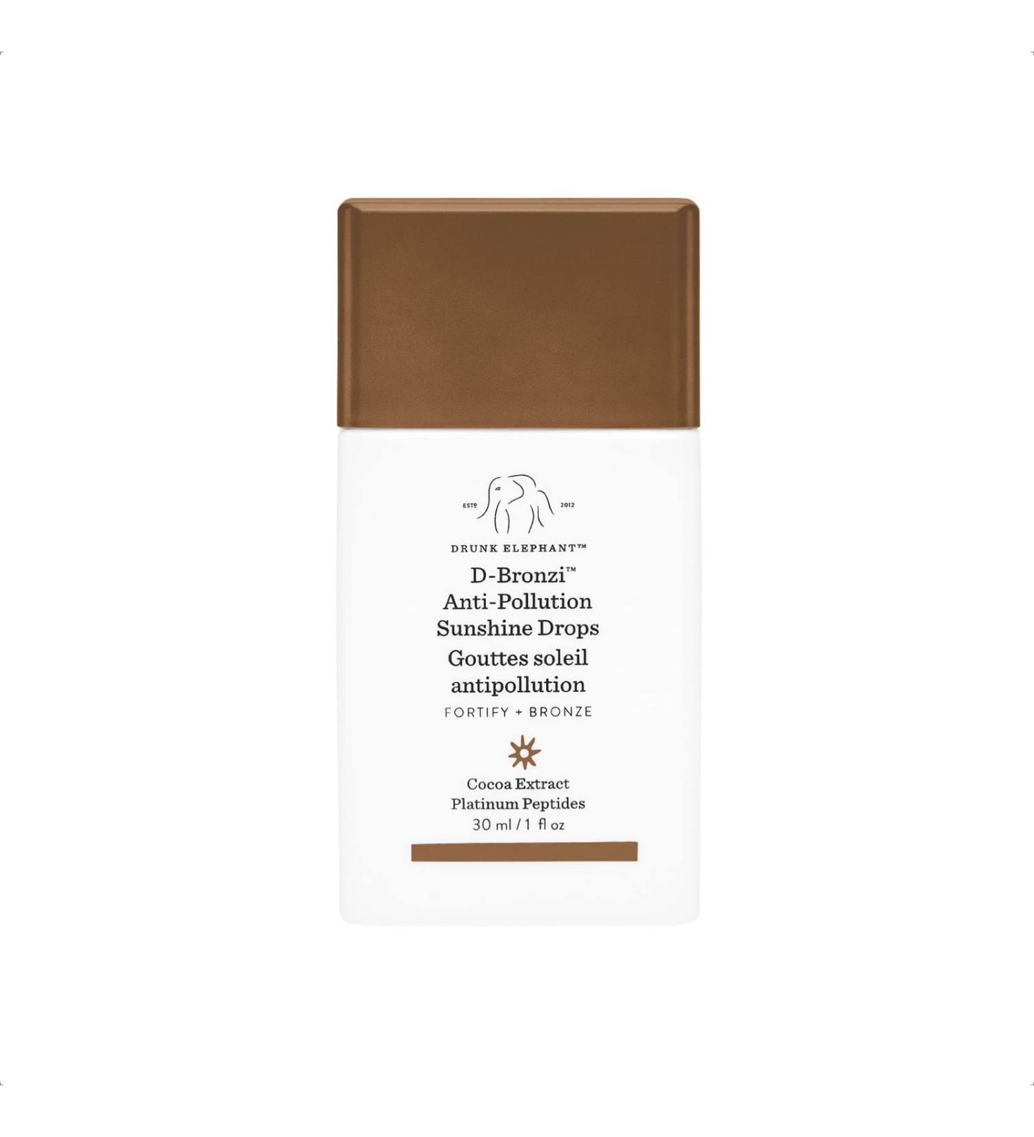 Drunk Elephant D-Bronzi Antioxidant Face & Body Serum (30 mL / 1 Fl Oz) - Anti-Pollution Bronzing Serum for Fine Lines & Wrinkles - Buy Online on GoSupps.com
