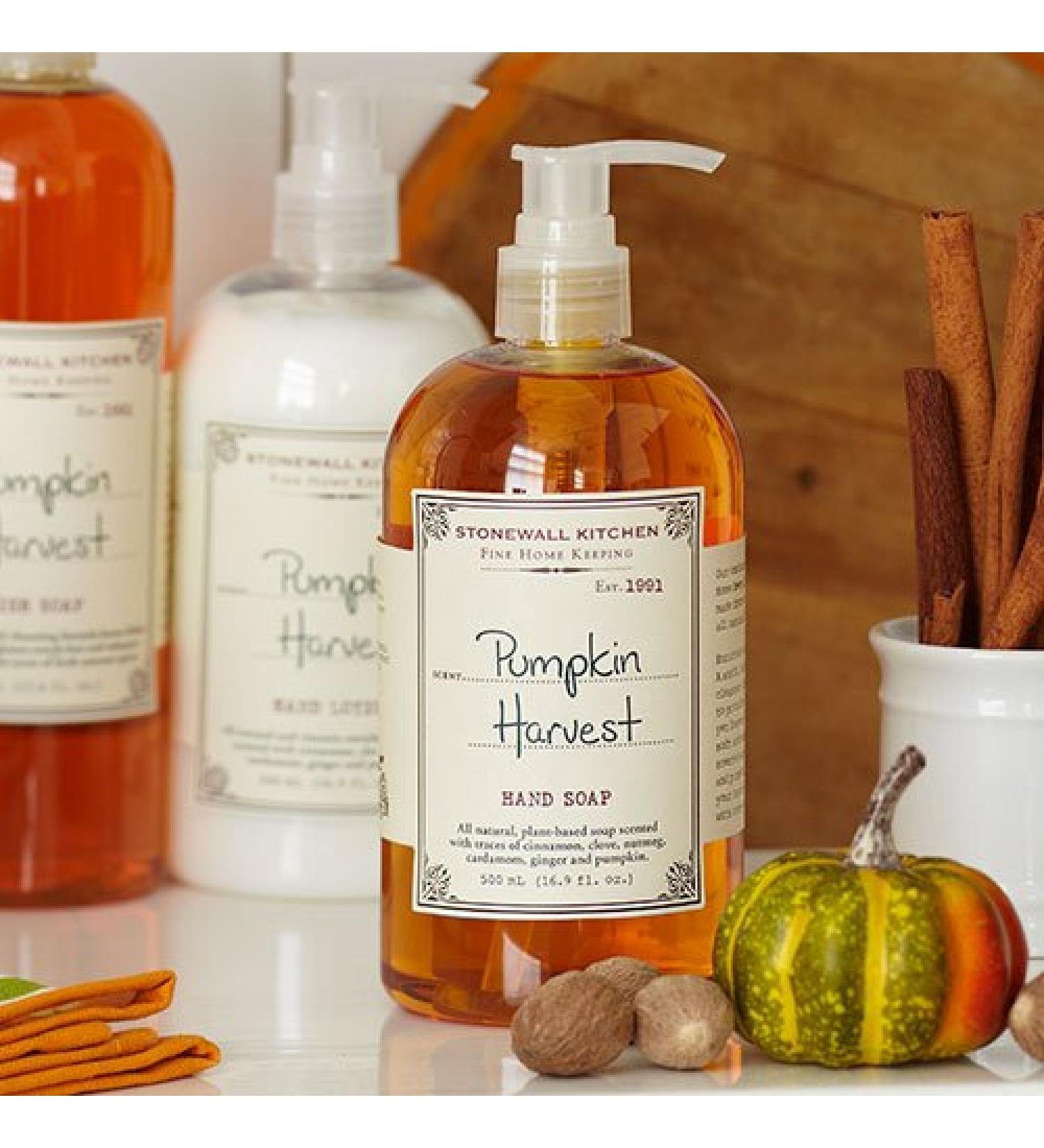 Stonewall Kitchen Pumpkin Harvest Hand Soap - 16.9 oz | Moisturizing Formula - Buy Online on GoSupps.com