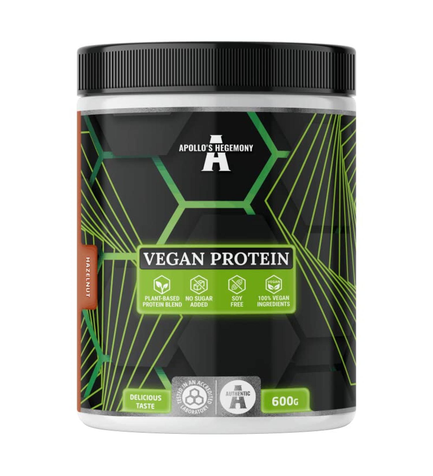 Apollo's Hegemony Vegan Protein 600g | Plant-Based Sugar-Free Rich in Amino Acids | White Chocolate Blueberry | 24 Servings - International Shipping Available - Buy Online on GoSupps.com