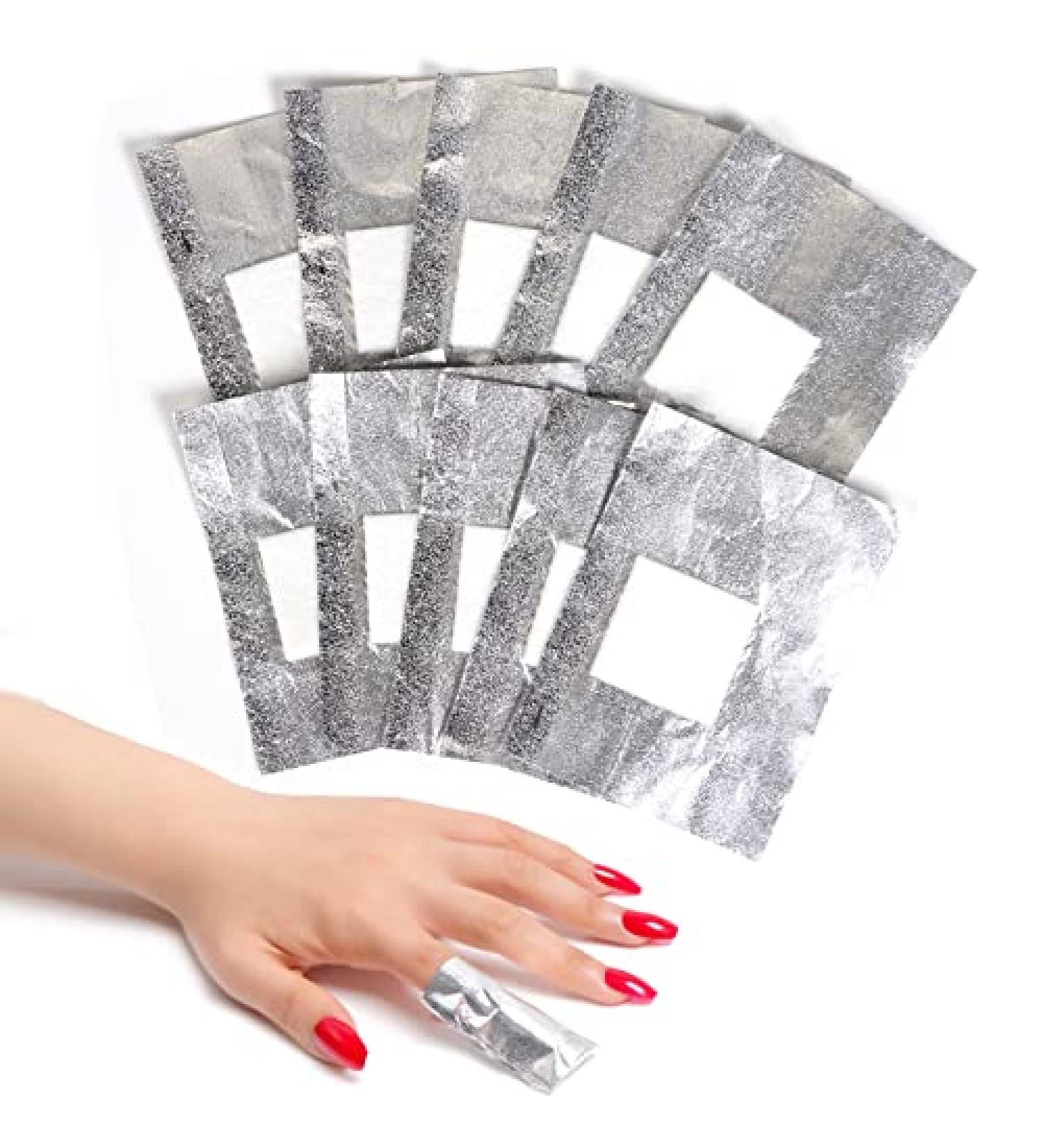ECBASKET Nail Polish Remover Gel Soak Off Foils - 250pcs with Cotton Pads | Nail Gel Remover Tool - Buy Online on GoSupps.com
