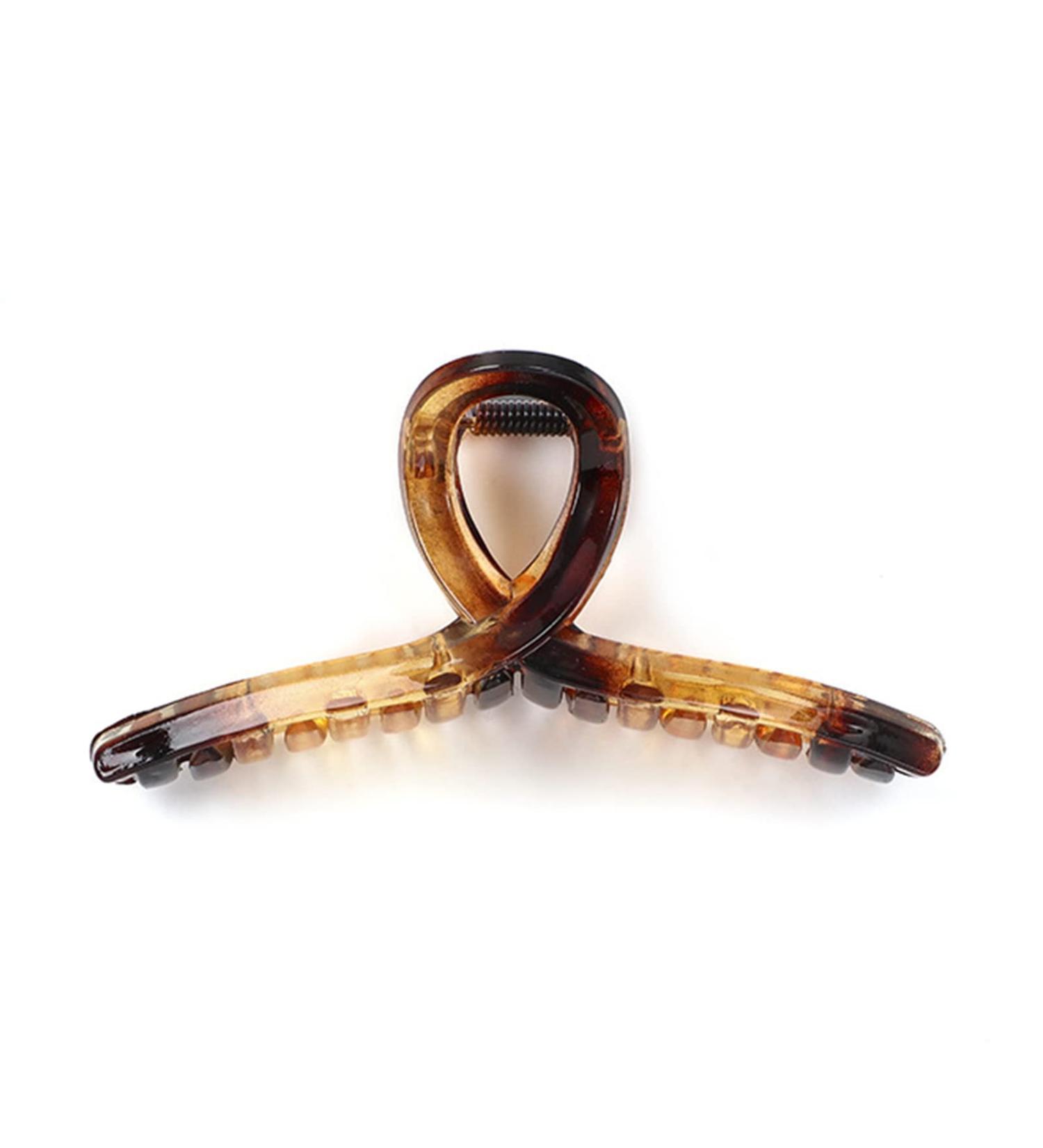 Olakin Large Non-Slip Hair Clip - 11cm Transparent Yellow Hair Accessory for Women & Girls | Perfect Mother's Day Gift - Buy Online on GoSupps.com