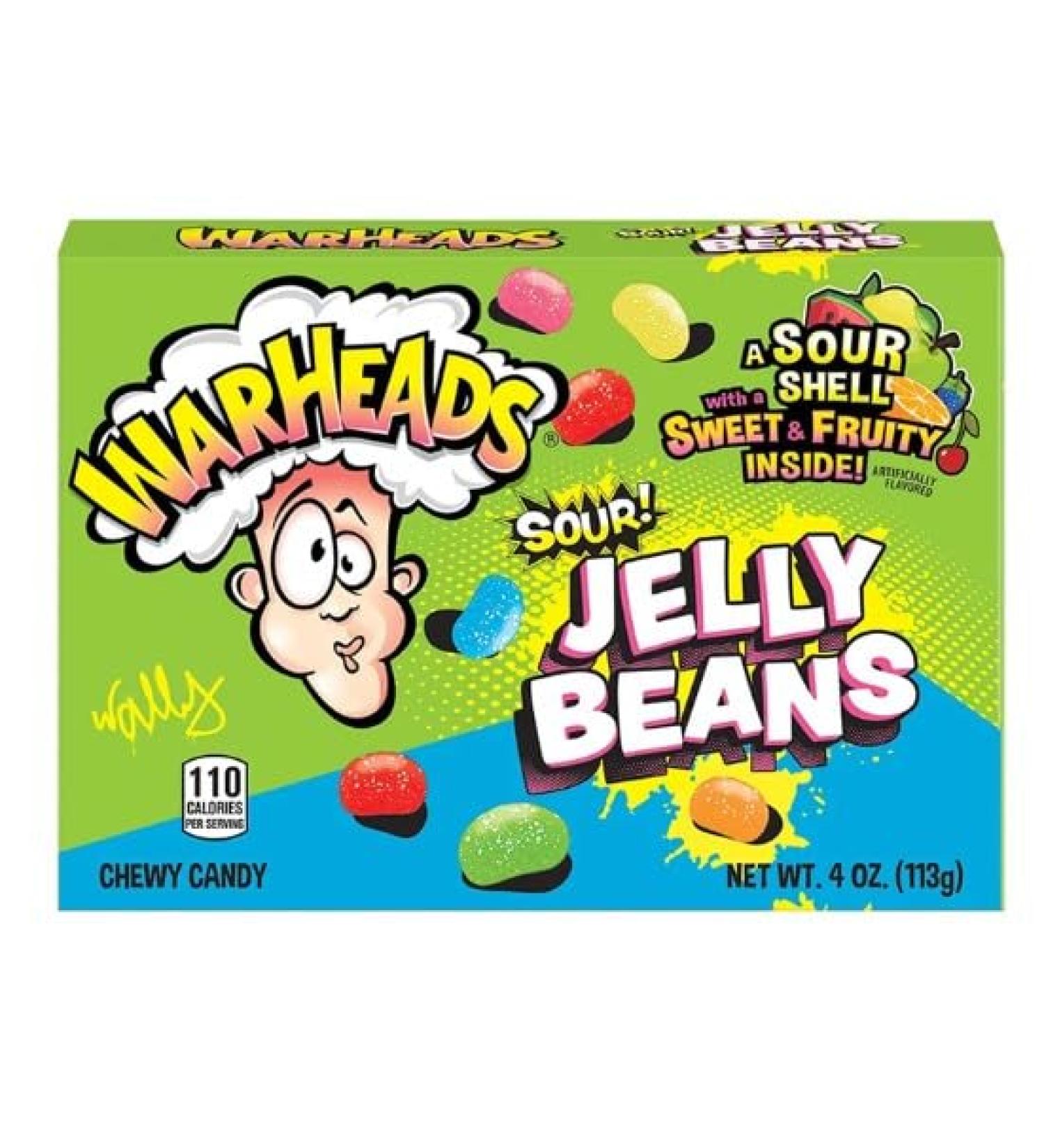 Warheads Sour Jelly Beans 113 g (Pack of 6) Delicious Tasty And Twisty Treat Gift Hamper For Birthday Christmas Sold By Kidzbuzz - Buy Online on GoSupps.com