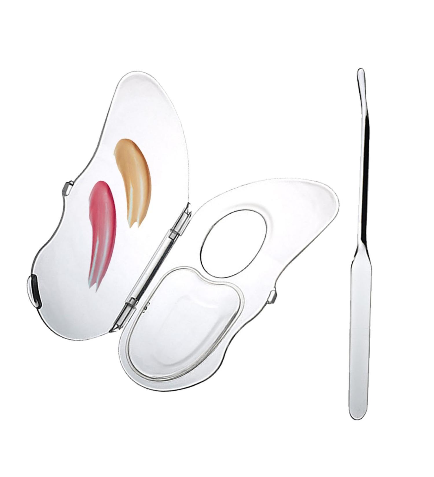  Niktule Acrylic Makeup Palette Makeup Mixing Palette Versatile Folding Foundation Palette - Makeup Accessories Foundation Blending Palette for Manicure  - Buy Online on GoSupps.com