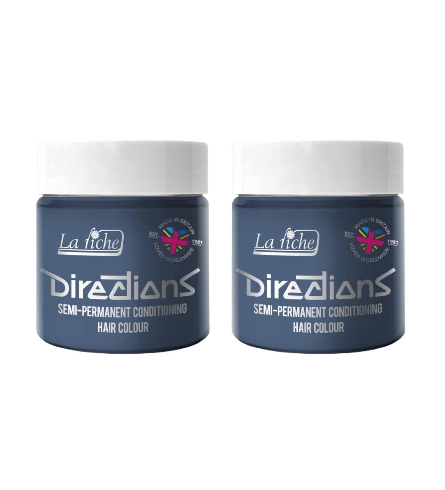 La Riche Directions Semi-Permanent Hair Color 100 ml Jar 2-Pack (Slate) Slate 100 ml (2-Pack)