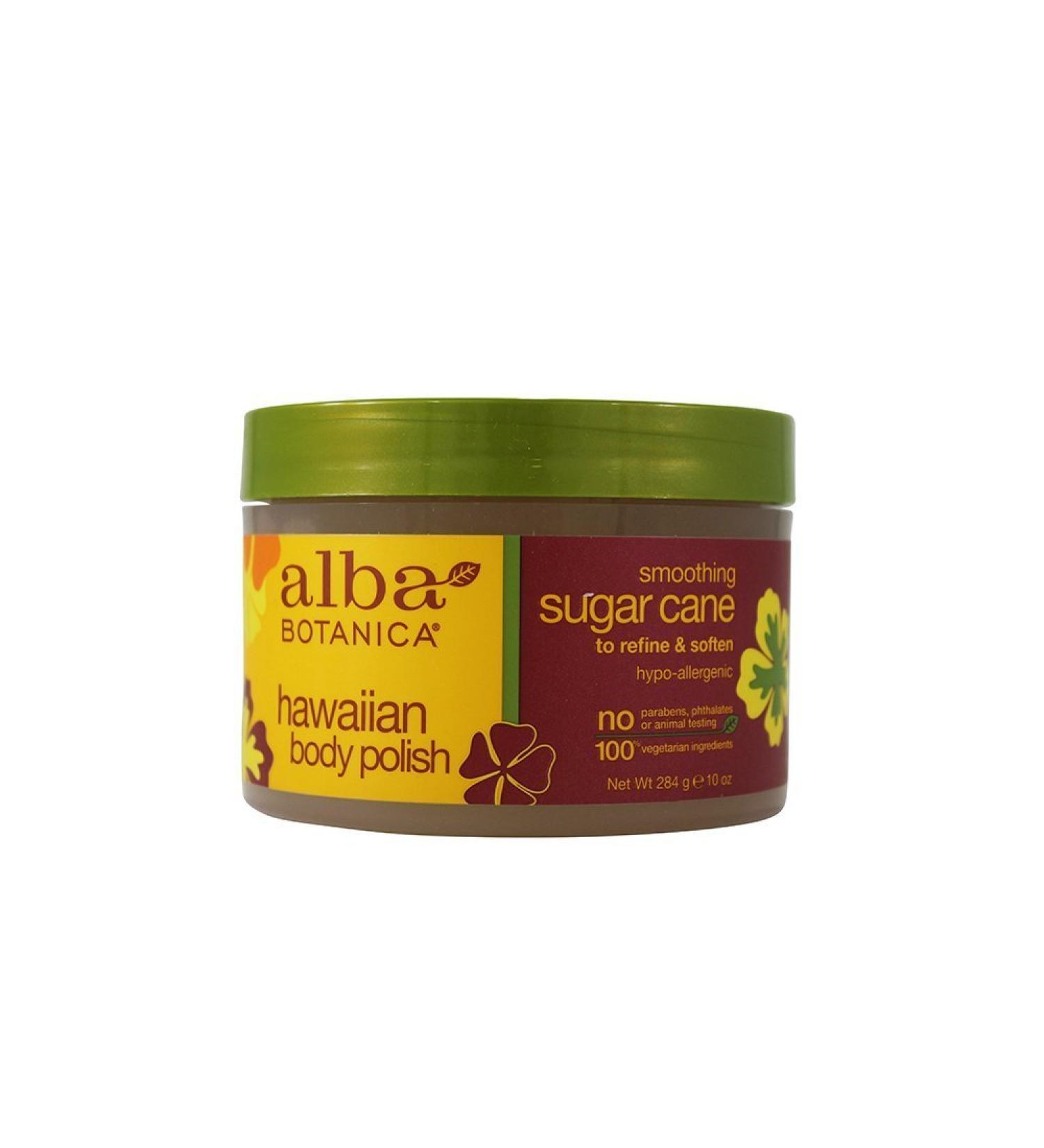 Alba Bdy Polish Sugar Can Size 10oz Alba Sugar-Cane Body Polish