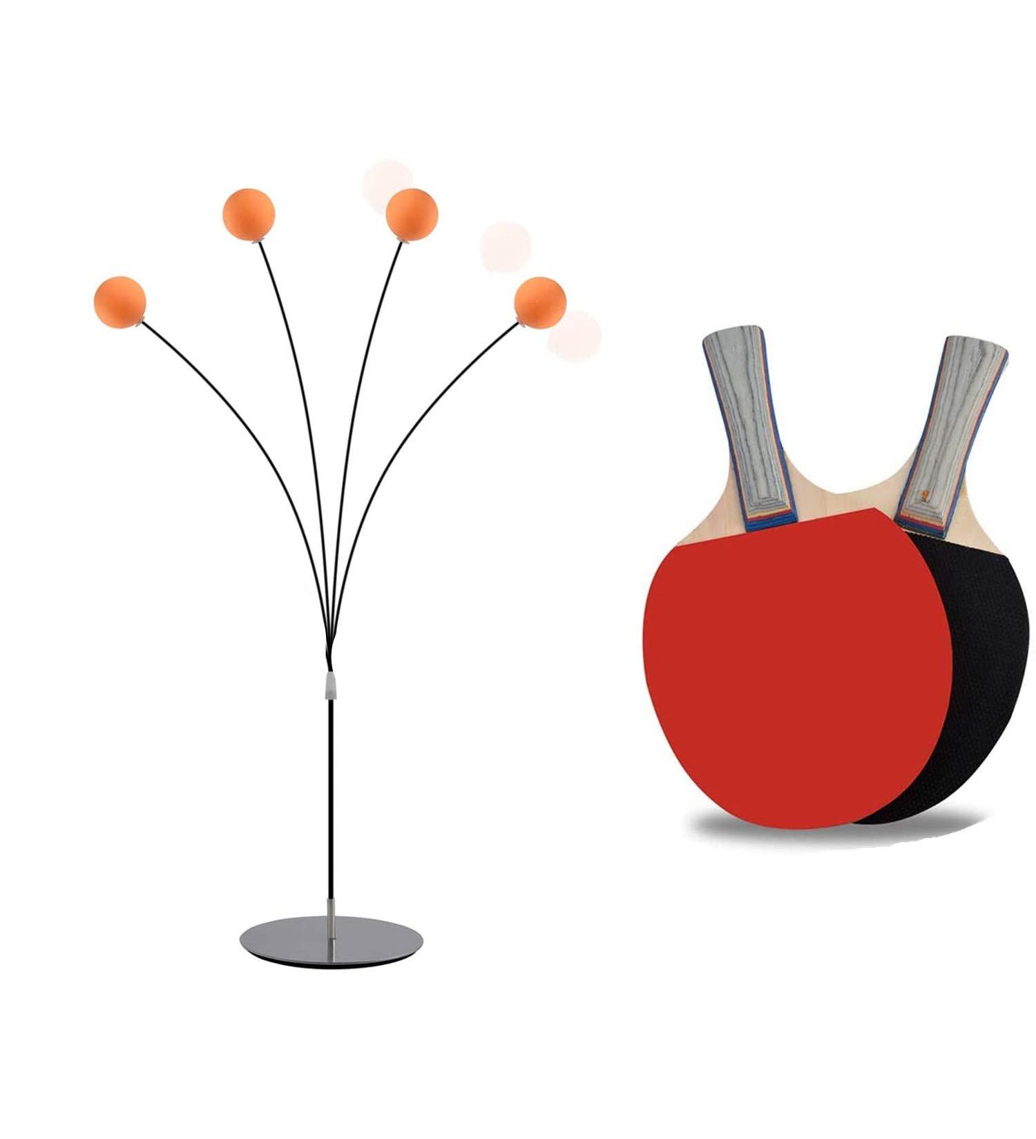 LYM Table Tennis Paddles & Balls Set - Soft Shaft Equipment for Training - Adult & Children - Bulk Pack (2 Paddles & 3 Balls) - Buy Online on GoSupps.com