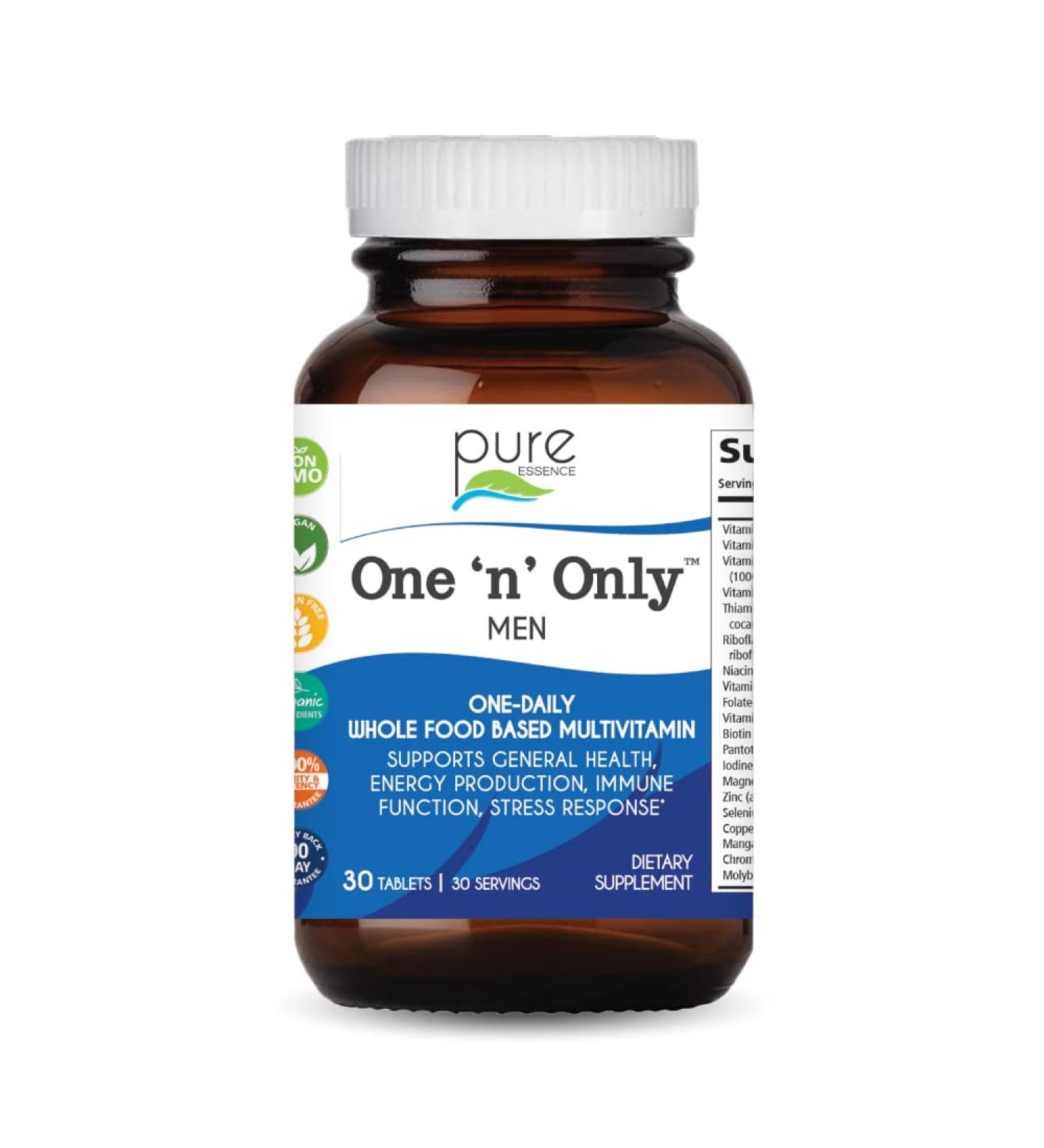 Pure Essence One n Only Men's Whole Food Multivitamin - 30 Tablets - Buy Online on GoSupps.com