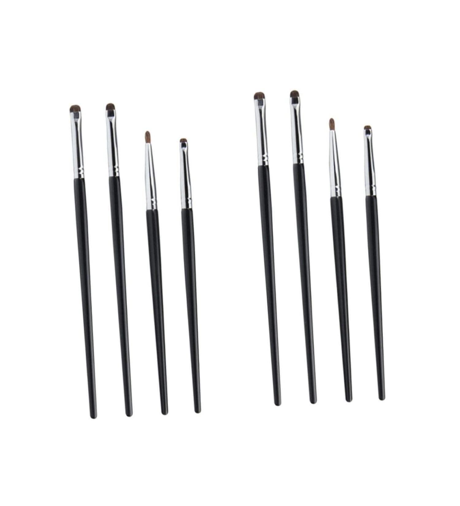 Beavorty 8 Pcs Eye Shadow Brush Set Eyeshadow Brush Fine Precision Eyeliner Brush Eye Liner Brush for Makeup 16.90X0.40X0.40CMx2pcs Blackx2pcs - Buy Online on GoSupps.com