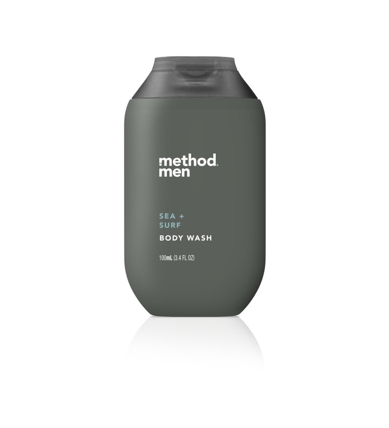 Method Sea and Surf Mens Body Wash  3.4 Ounce Sea + Surf 3.4 Fl Oz (Pack of 1)
