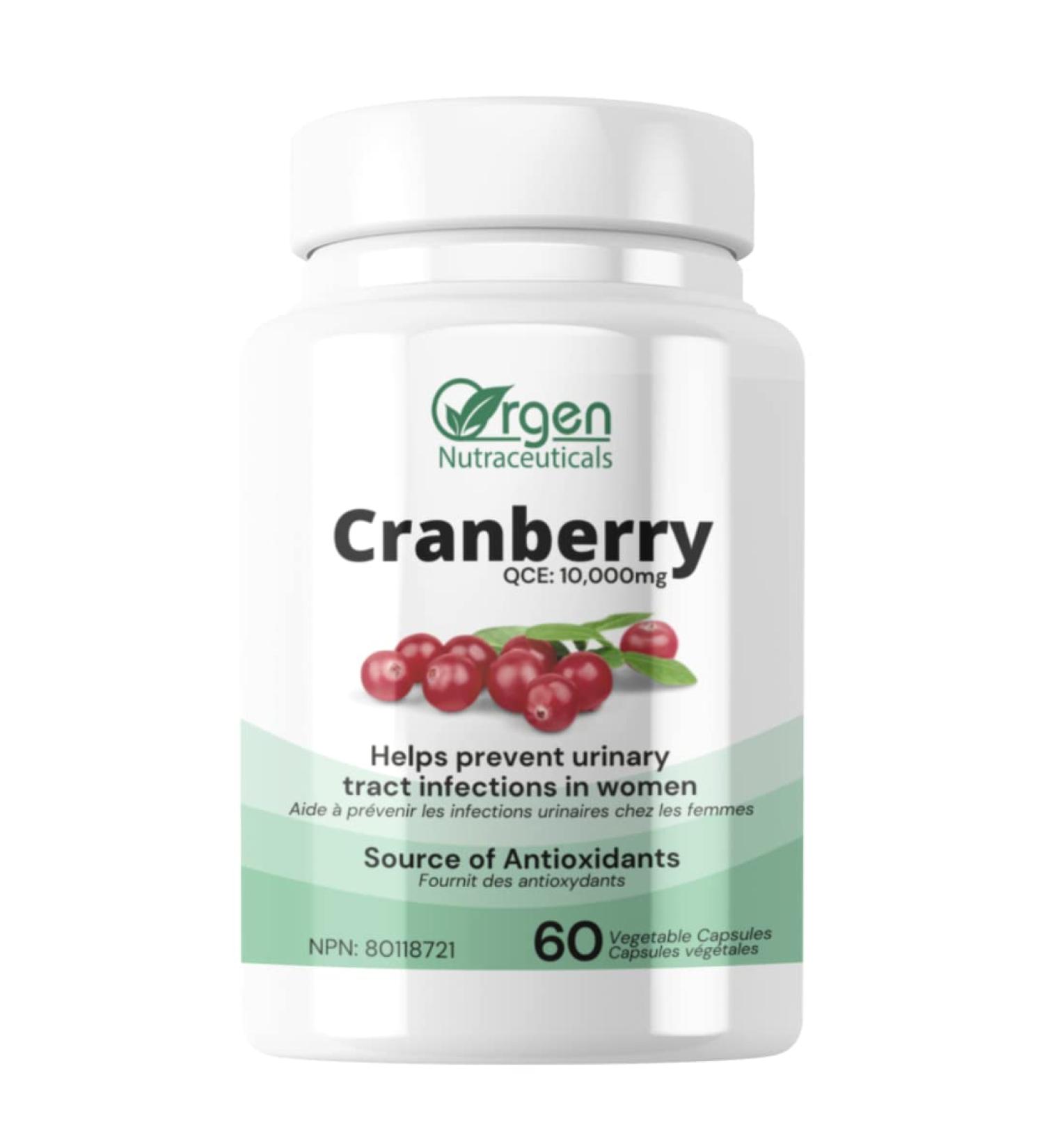 Cranberry Capsules QCE: 10 000mg 60 servings Helps prevent urinary tract infections and provides antioxidants for good health Vegan and Non-GMO - Buy Online on GoSupps.com