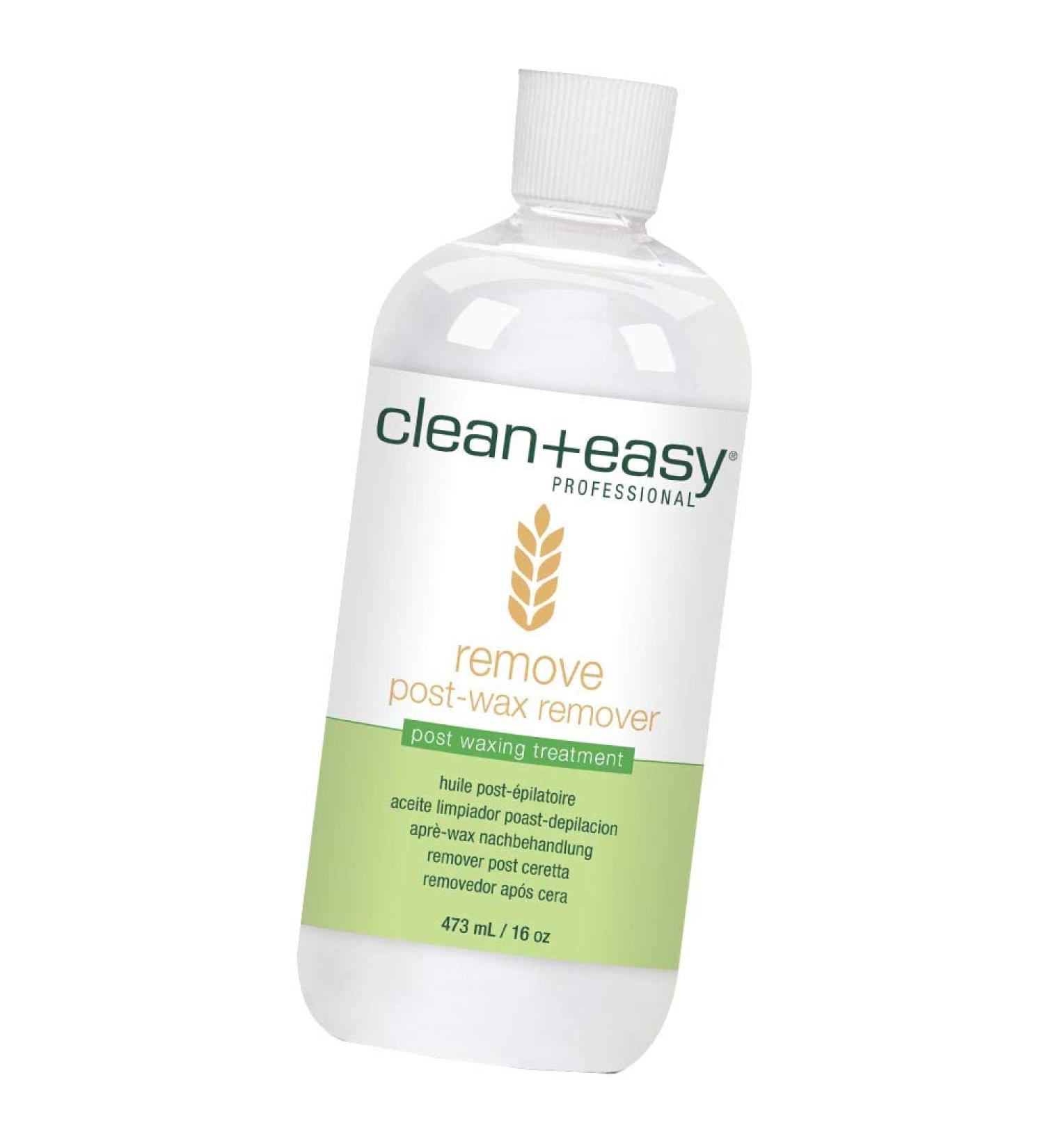 Clean + Easy After Wax Remover with Wheat Germ Oil - Post Waxing Cleanser 16 oz - Buy Online on GoSupps.com