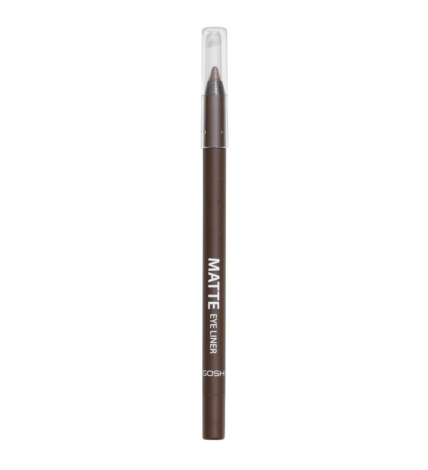 Gosh Matte Eyeliner in Intensive Black | Creamy Soft Texture | Vegan & Perfume-Free | Ideal for Smokey Eyes | High Opacity | 1 Pack - Buy Online on GoSupps.com