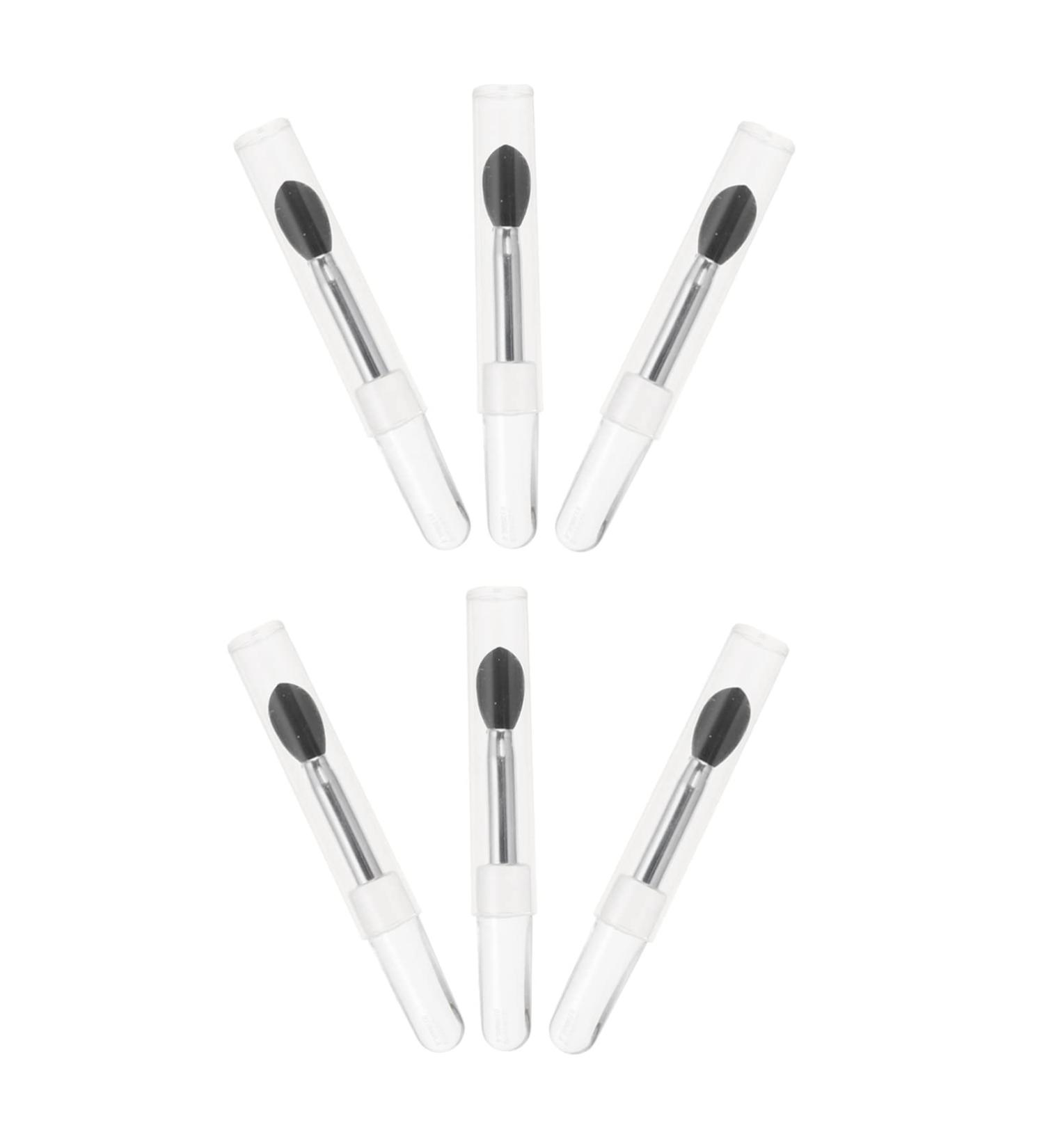 Beaupretty 6Pcs Silicone Lip Mask Brush Set - Lip Balm Applicator & Makeup Tool for Women | Black Lipstick Brush & Eyeliner Applicator - Buy Online on GoSupps.com