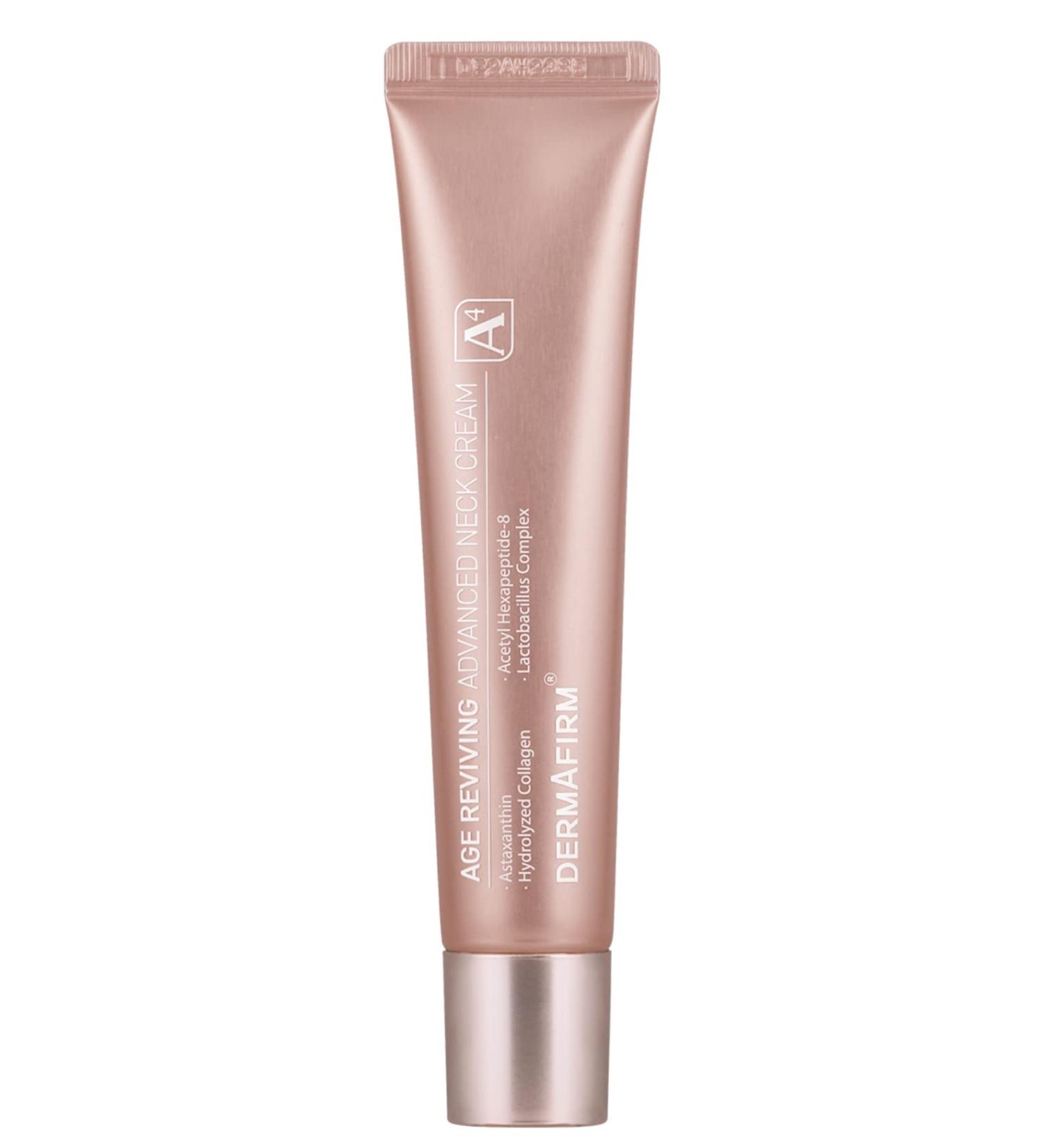 Dermafirm Age Reviving Advanced Firming Neck Cream A4 | Korean Skin Care Neck Creams for Tightening and Firming w/Collagen Astasome & Peptide for All Skin Types No Animal Trials No Paraben 1.35 fl oz 02 Age Reviving Advance  - Buy Online on GoSupps.com