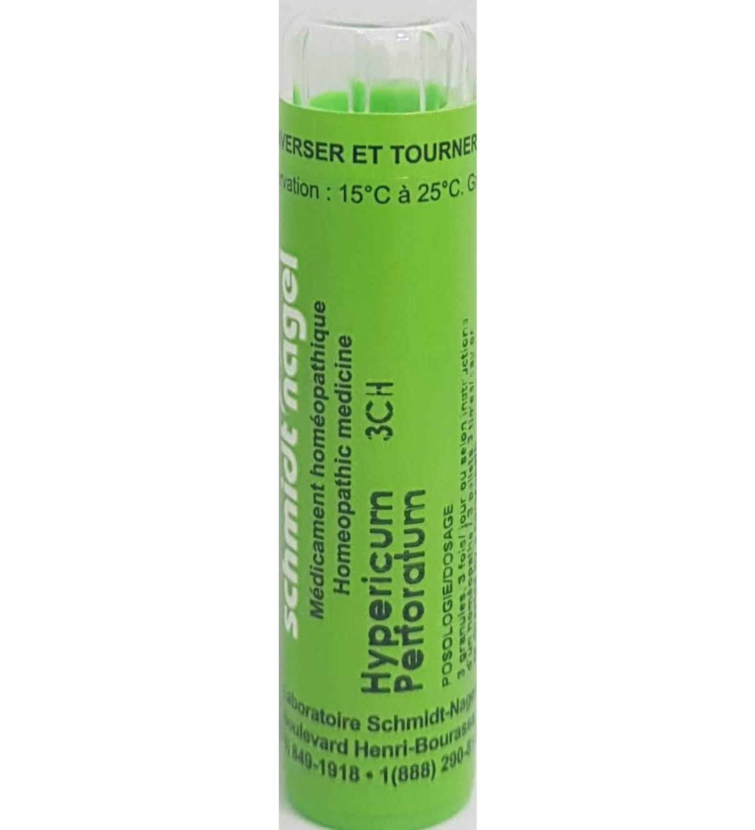 Hypericum Perf (Hypericum Perforatum) 3CH Homeopathy Medicine Schmidt-Nagel Canada (Homeodel) 90 pellets/granules - Buy Online on GoSupps.com