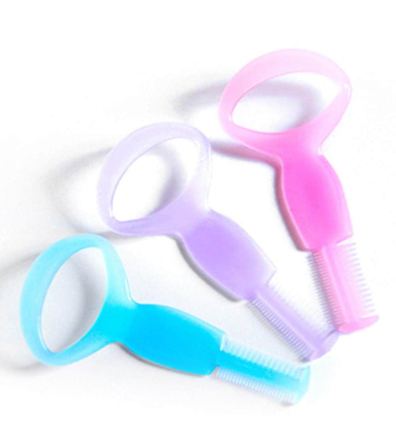 10pcs Eyelash Makeup Tool Set - ABS Mascara Guards & Comb for Perfect Lashes - Random Colors - Buy Online on GoSupps.com